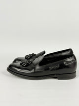 Loake 1880 Black Leather Tassel Loafers - EU42.5