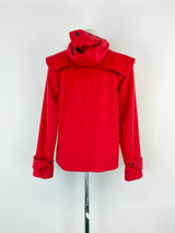Rag & Bone Scarlet Red Wool Cropped Coat - AU8
