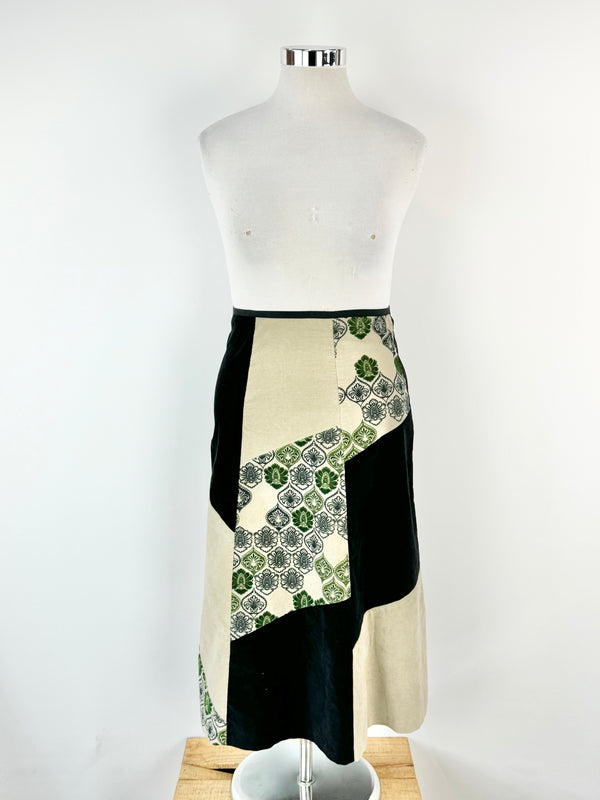 Vintage Tiffany Treloar Patch Work Long Skirt - AU12/14