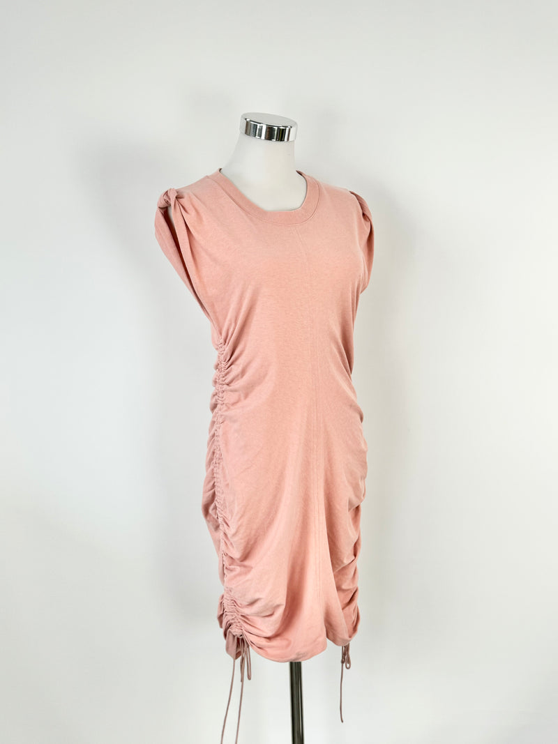 T by Alexander Wang Coral Ruched Midi Dress - AU10