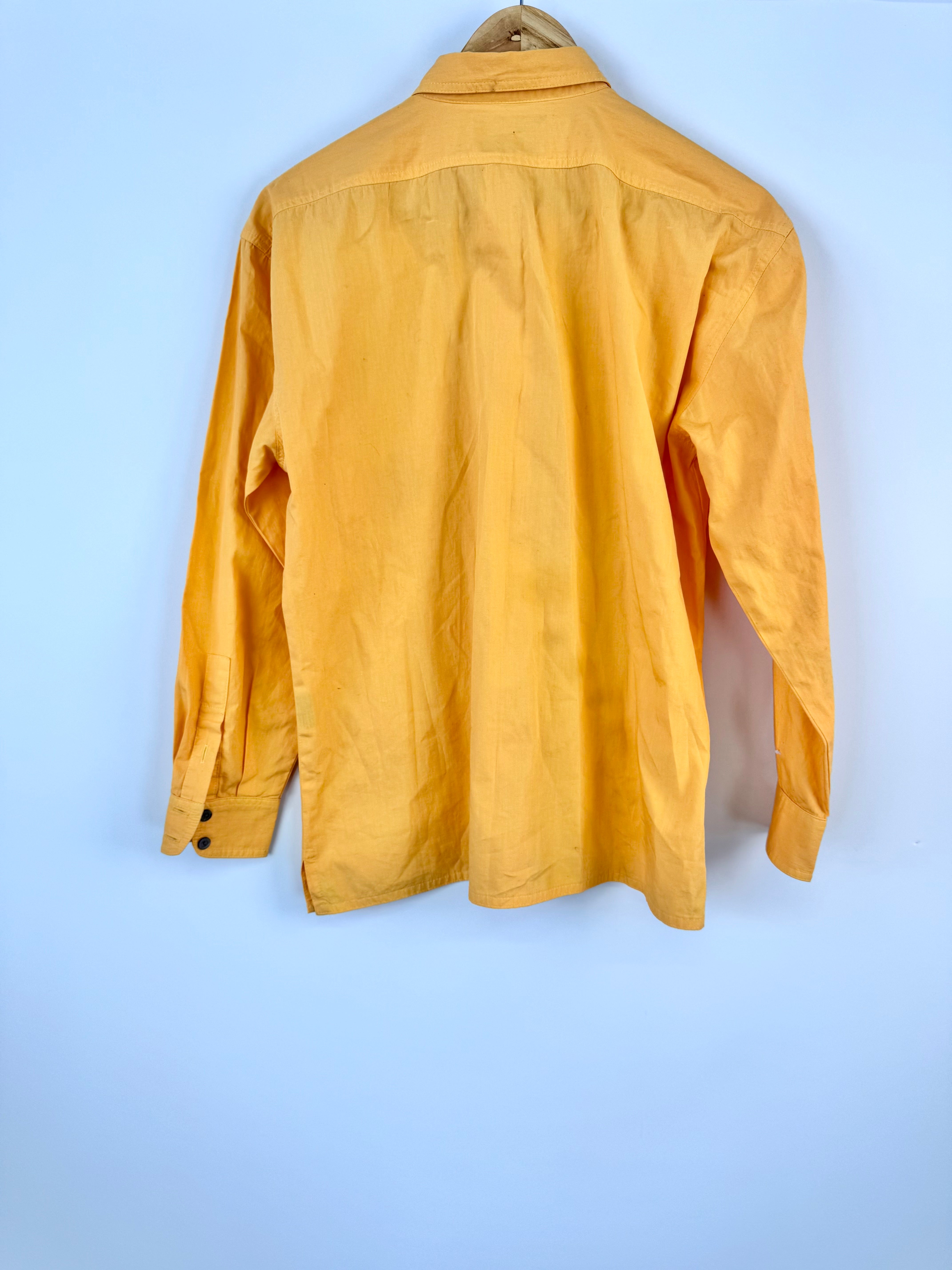 VINTAGE COUNTRY ROAD MARIGOLD COTTON SHIRT - AU10