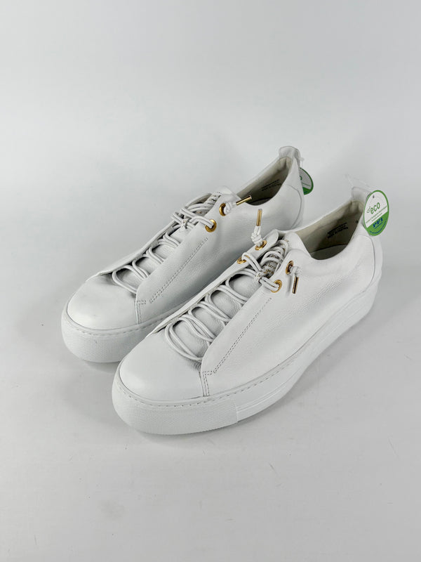 Paul Green White Leather 'Polten' Sneakers - EU43