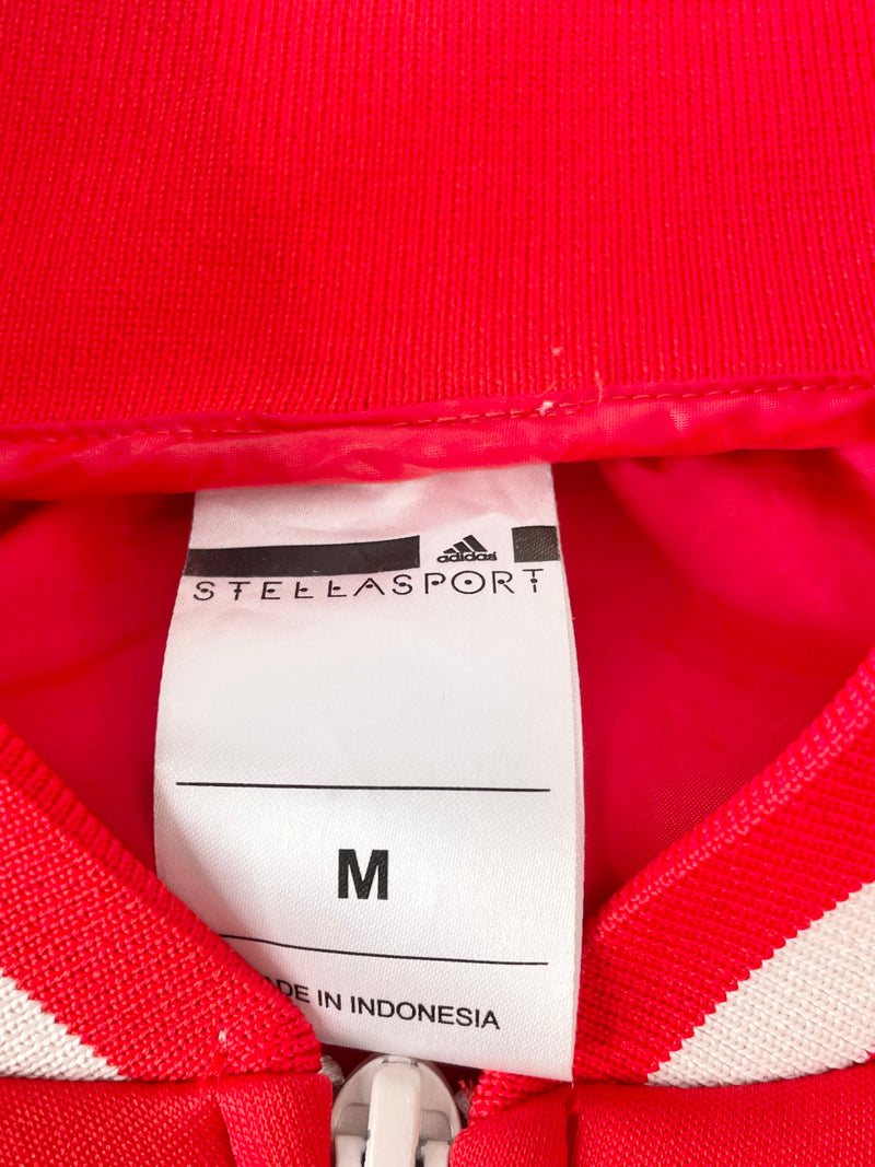 Adidas Stellasport Red Neoprene Bomber Jacket - M