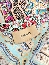 Kachel Multicolour Patterned Silk Tunic - AU12