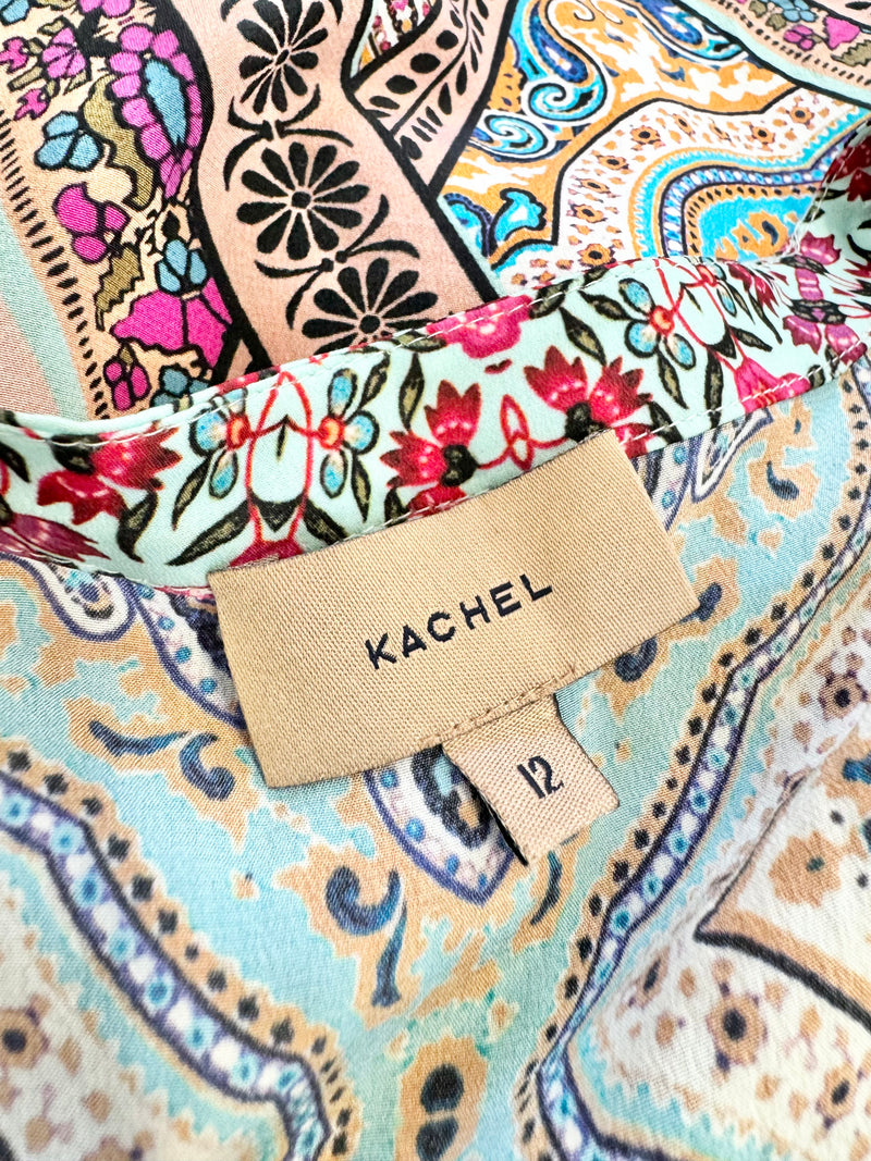 Kachel Multicolour Patterned Silk Tunic - AU12