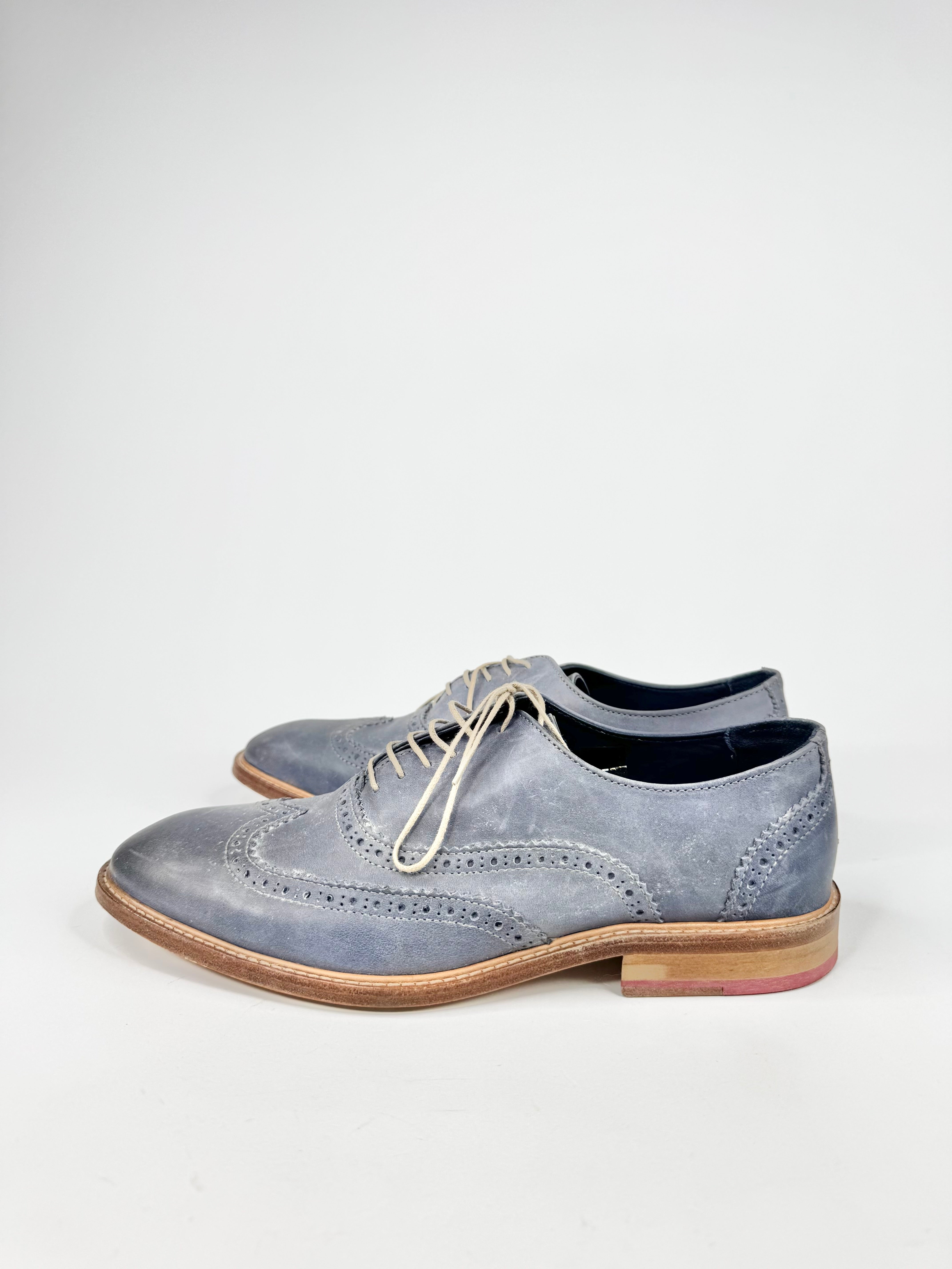 Meandher Stone Blue Brogues - EU42