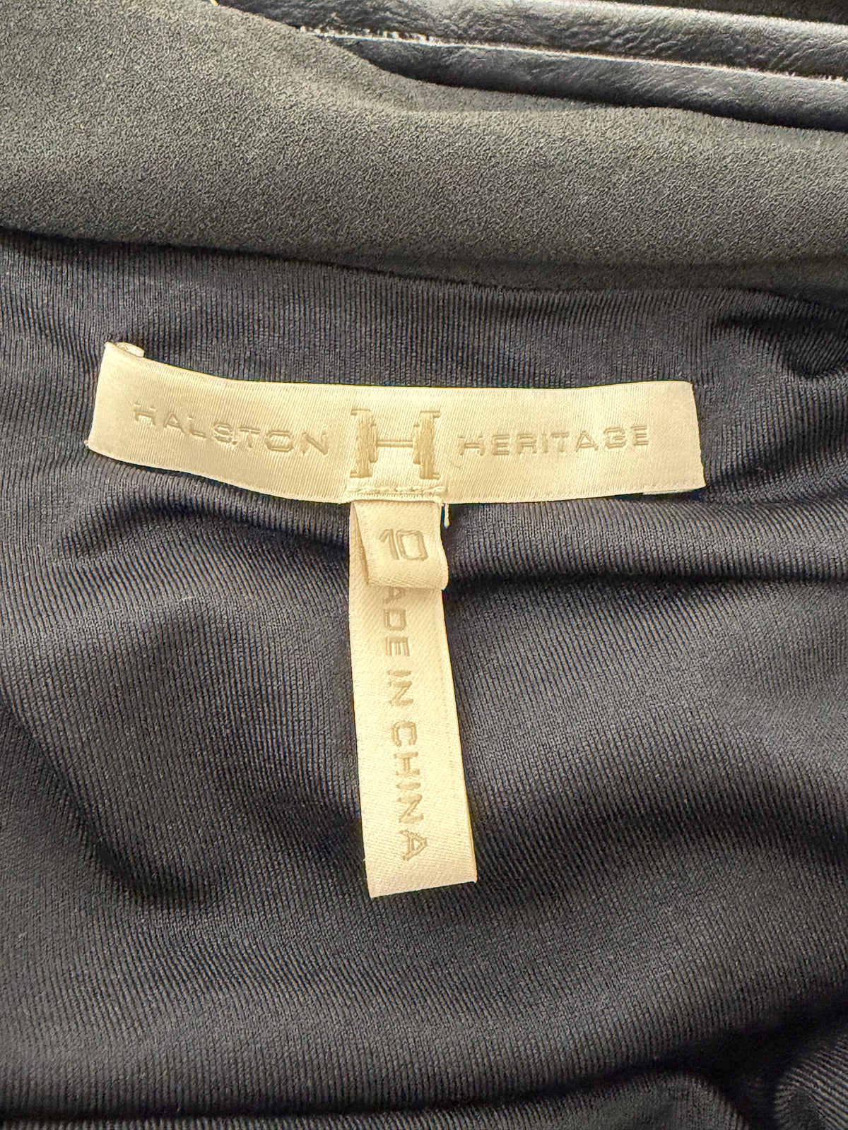 Halston Heritage Black Backless Cocktail Dress - AU10