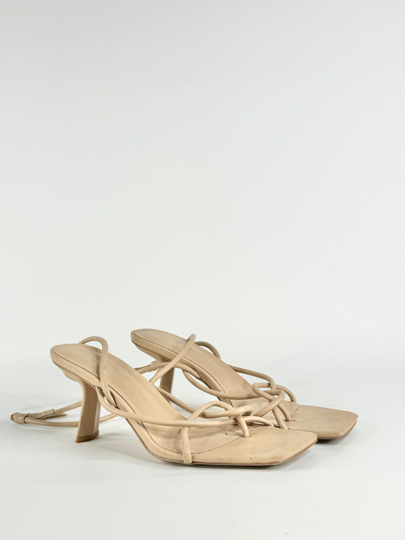 Alias Mae Square Tipped Beige Sandals - EU41