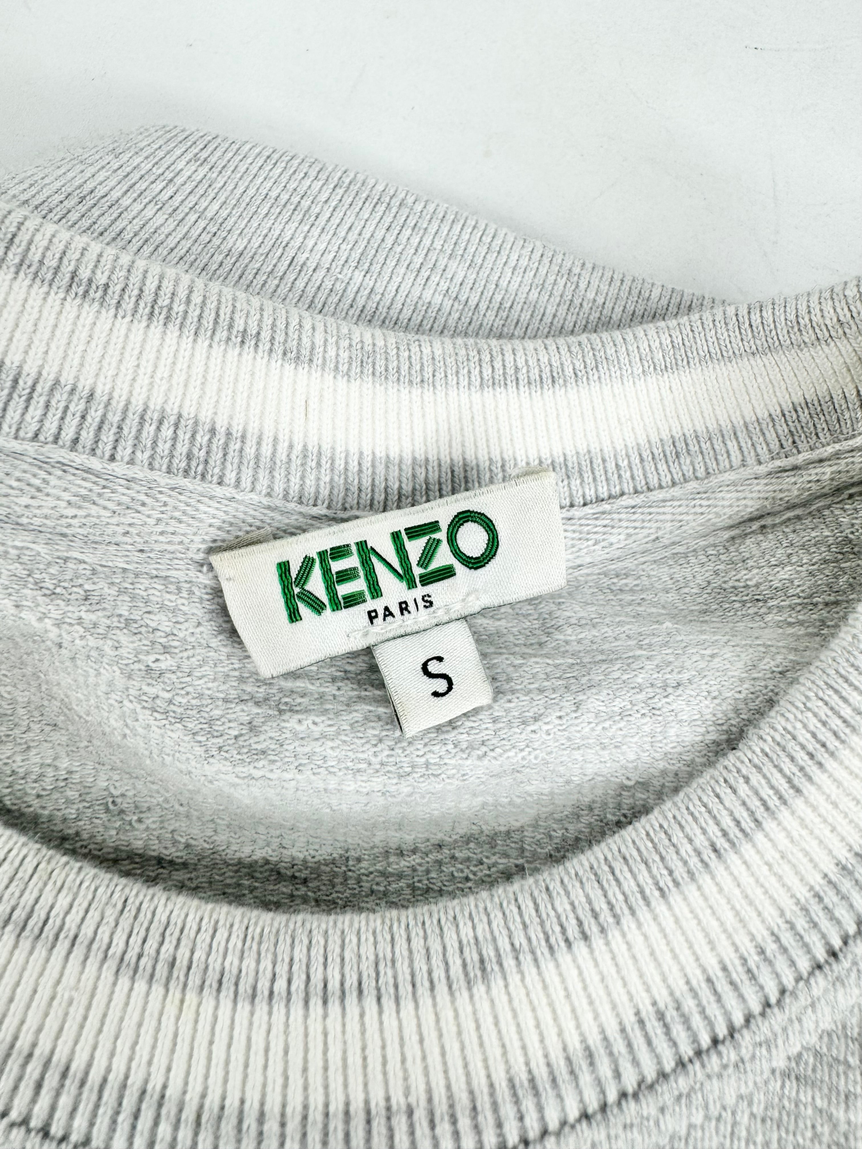 Kenzo Light Grey Rainbow Logo Sweater - AU8/10