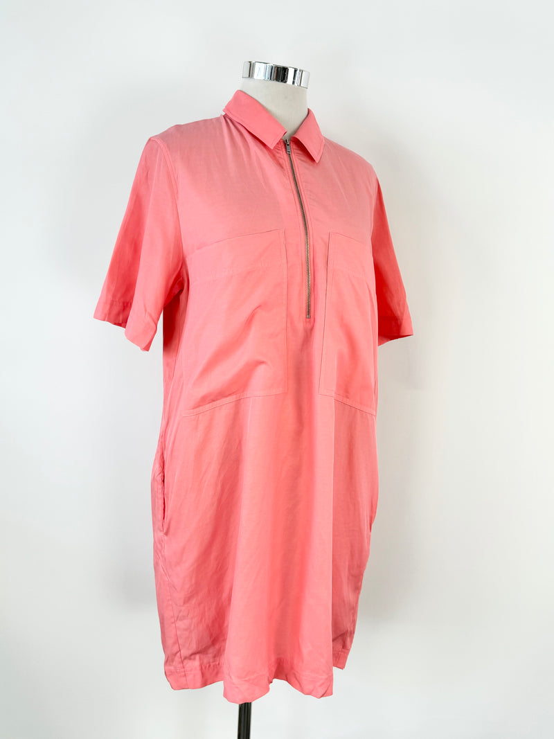 Cos Bright Pink Zipper Dress - AU10