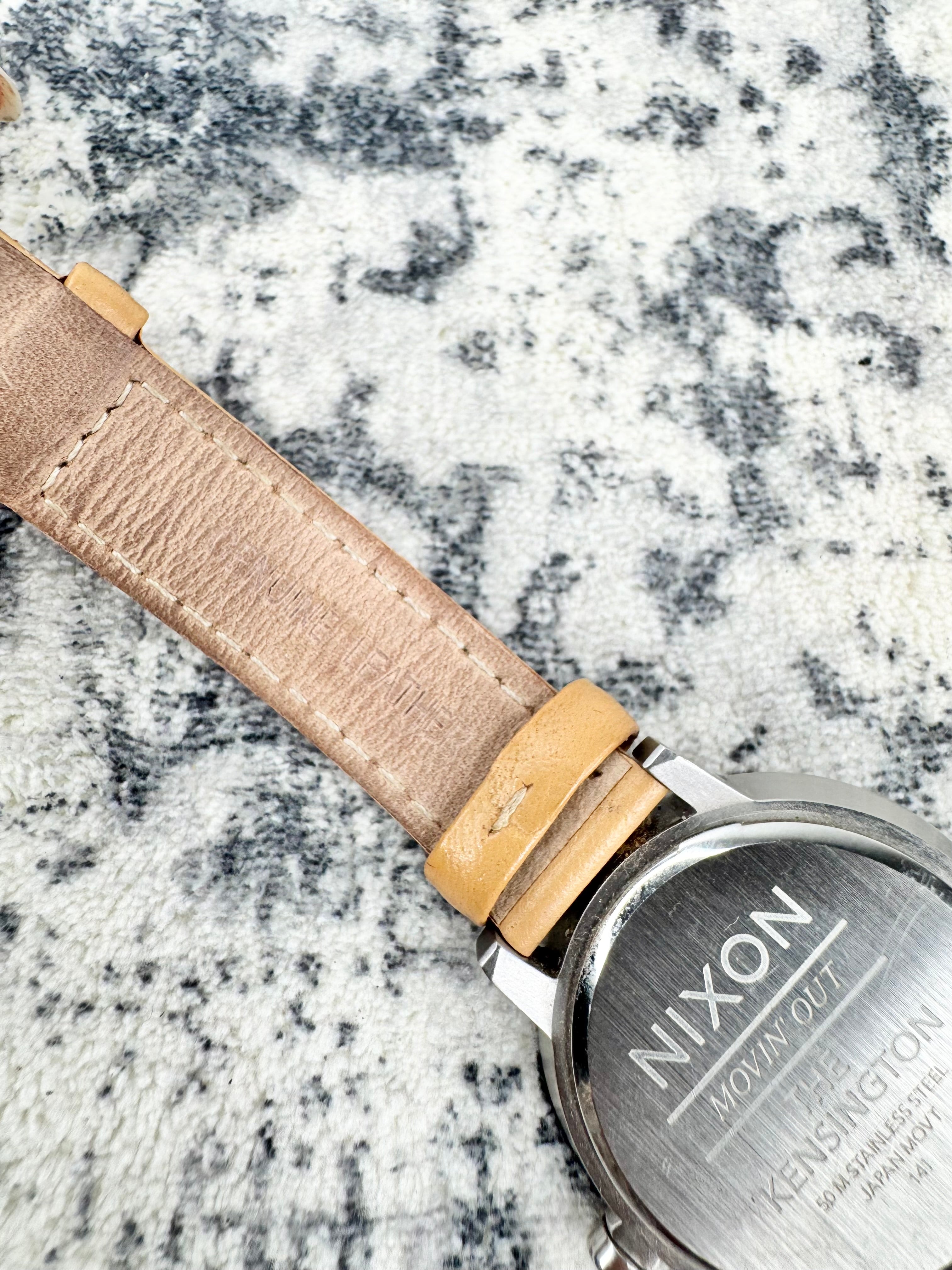 Nixon Pale & Silver 'Movin' Out, The Kensington' Wristwatch