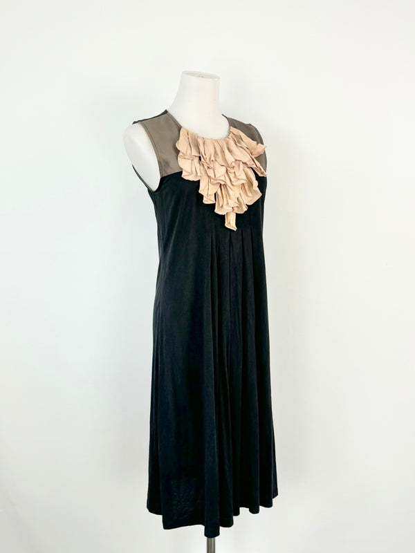 Weekend by Max Mara Black Peach & Taupe Sheath Dress - AU8/10
