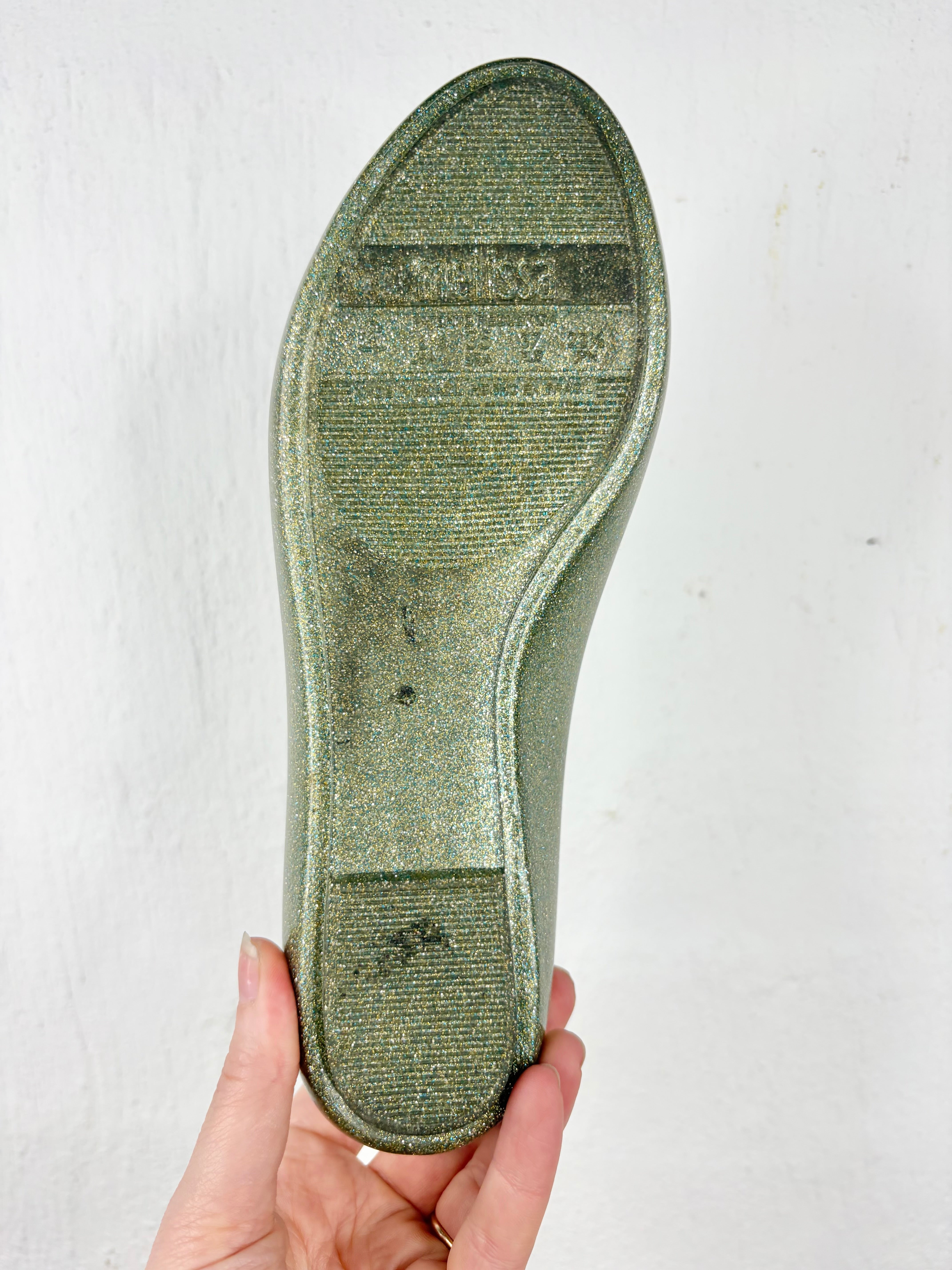 Vivienne Westwood 'Anglomania' x Melissa Green Shimmer Bee Ballet Flats - EU37