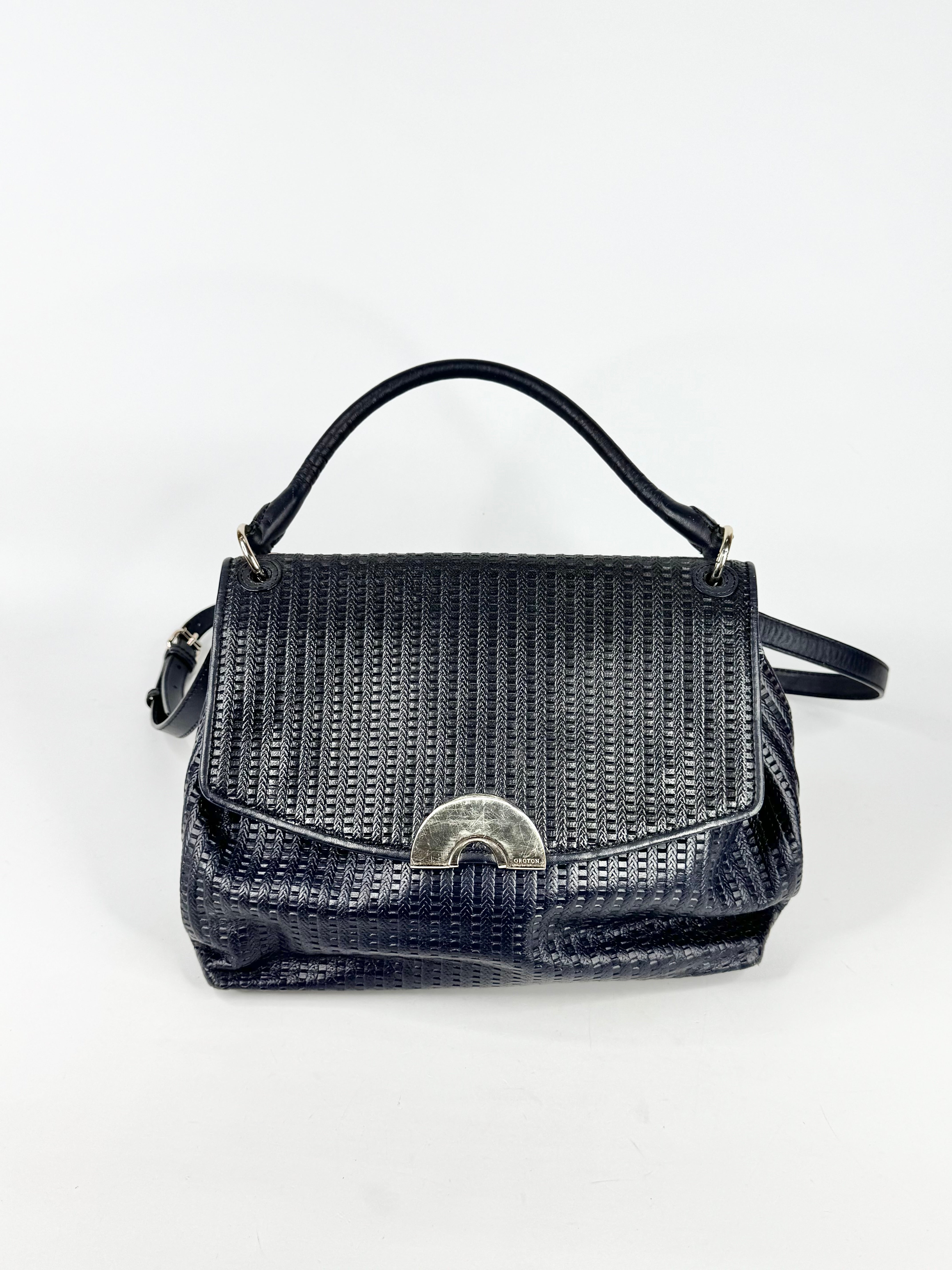 Oroton Midnight Navy Handbag