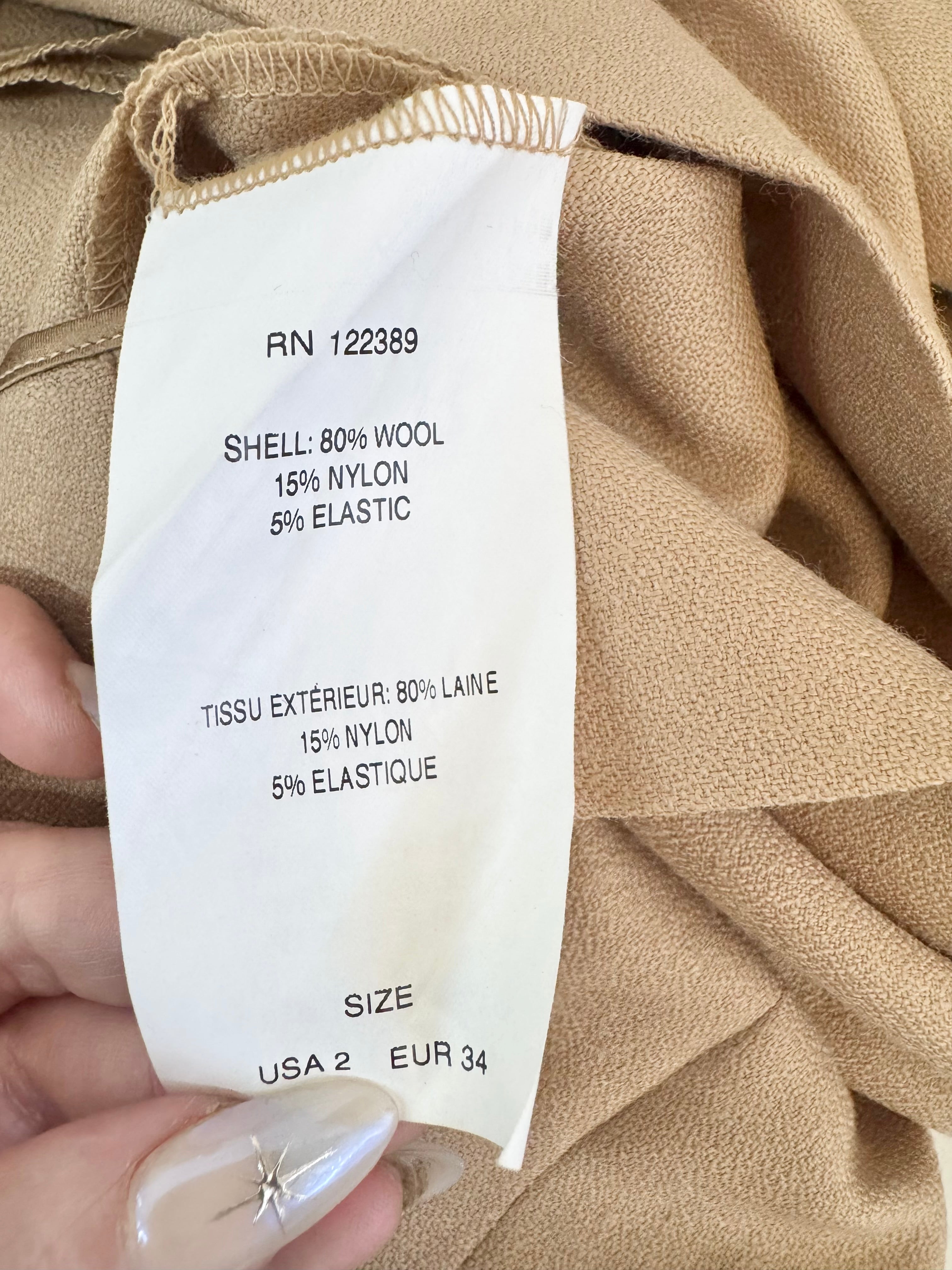 The Row Saffron Wool Blend Skater Dress - AU6