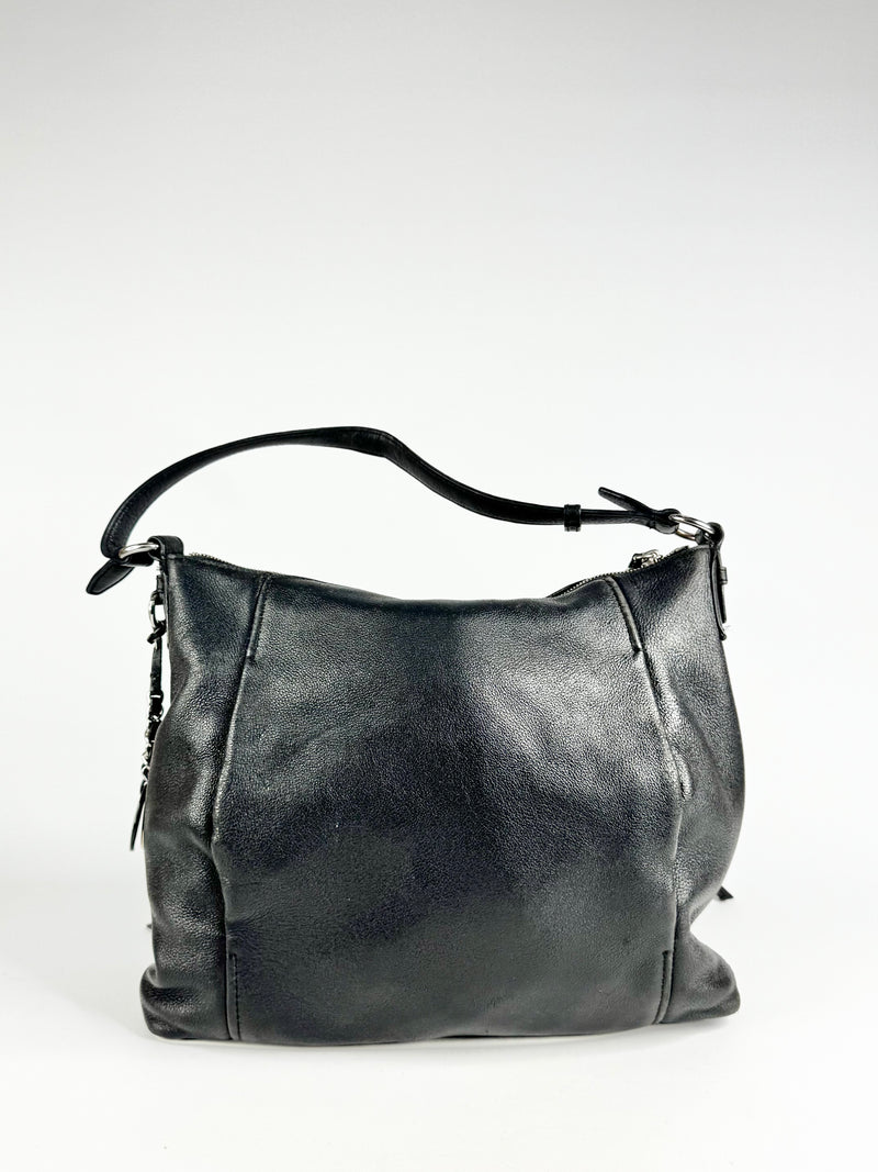 Michael Kors Black Leather Shoulder Bag