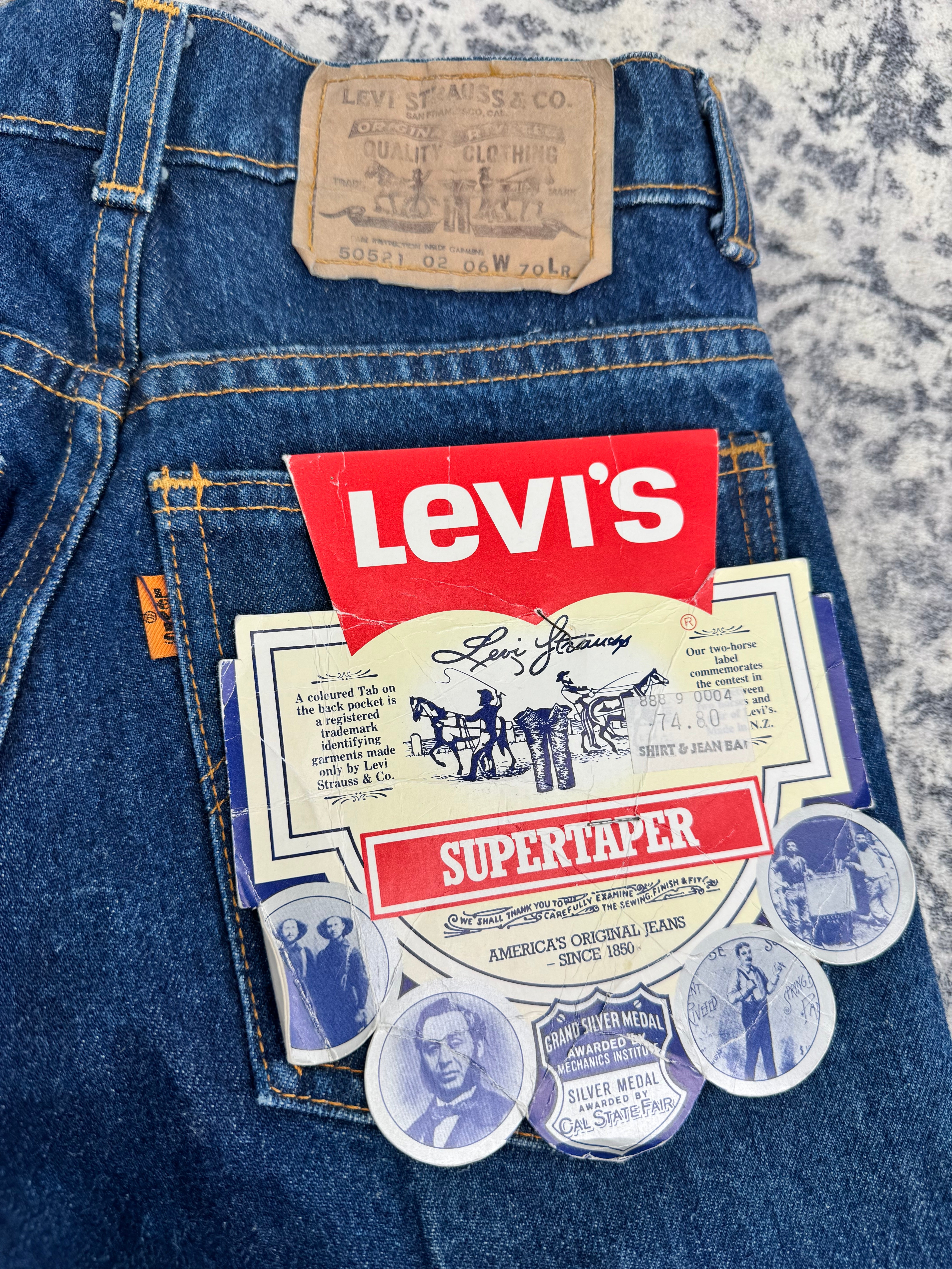 Levi's Blue 'Supertaper' Length Jeans - W70 LR