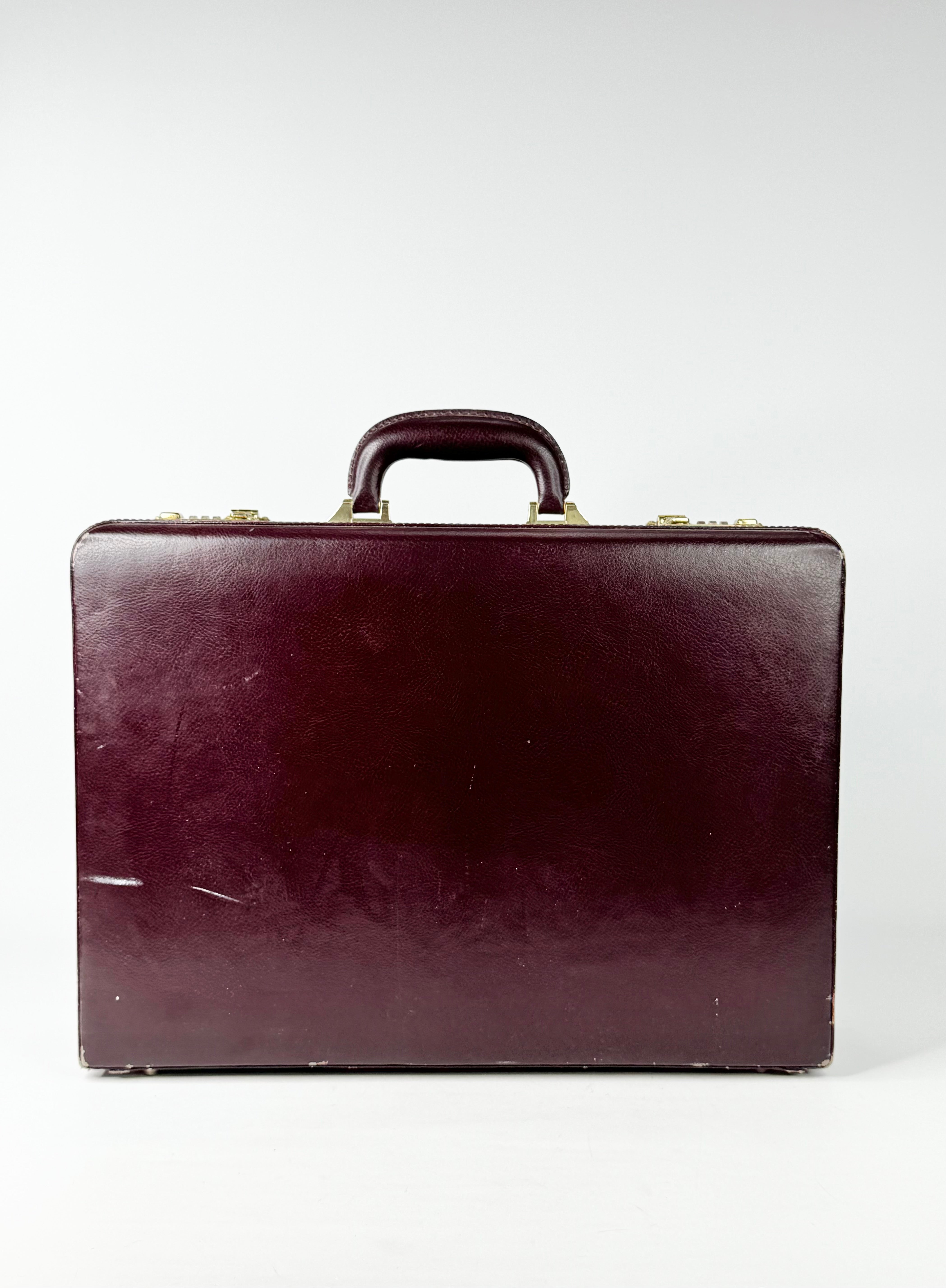 MFW Oxford Red Leather Briefcase