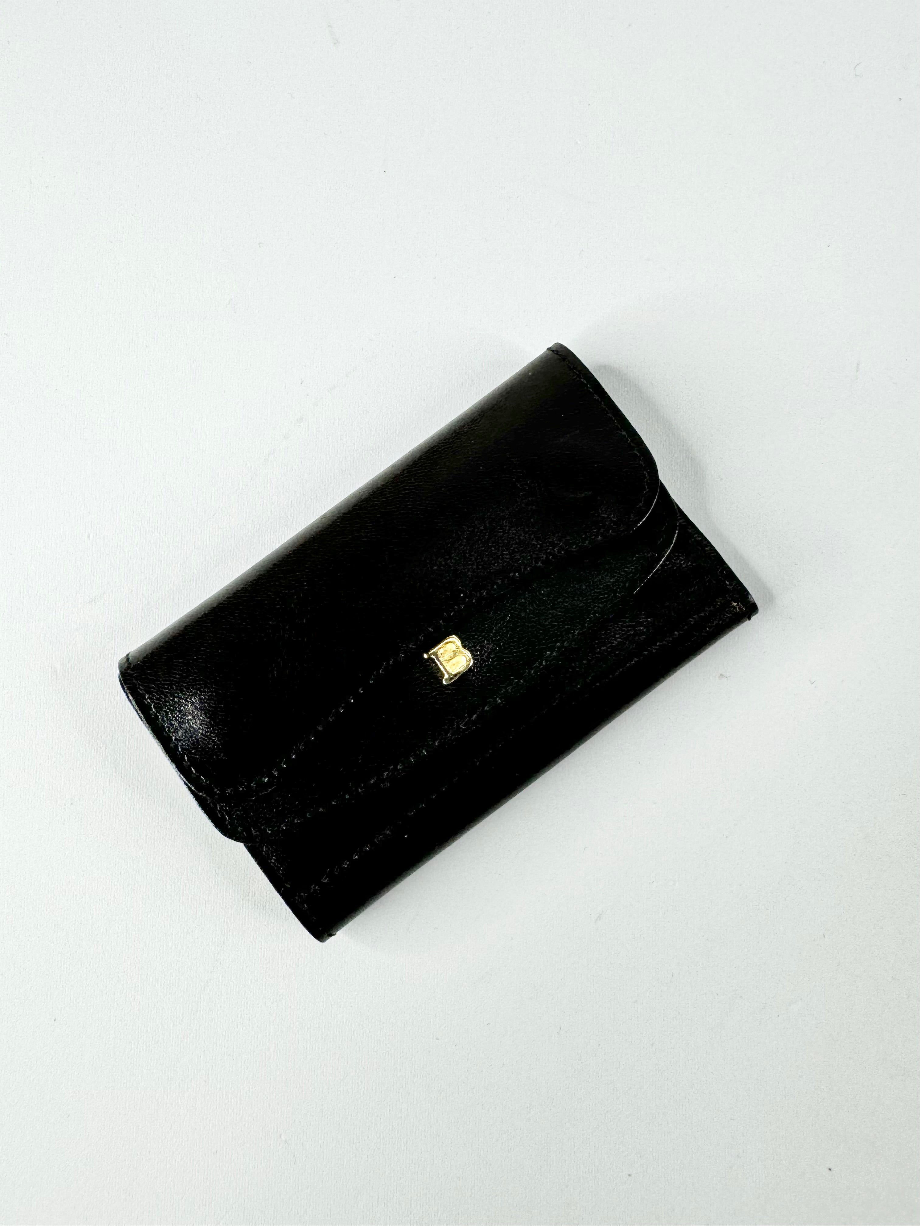 Bally Black Leather Key Holder