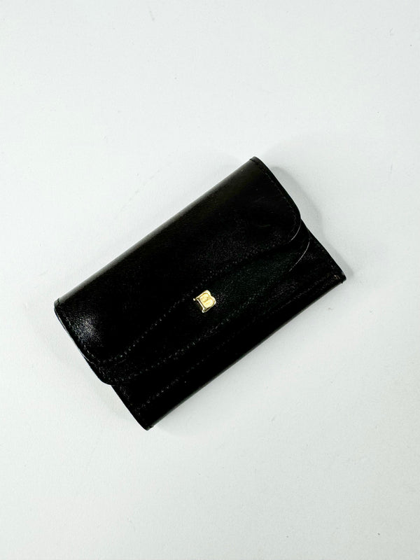 Bally Black Leather Key Holder