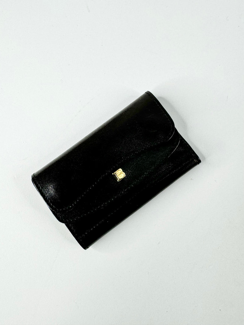 Bally Black Leather Key Holder