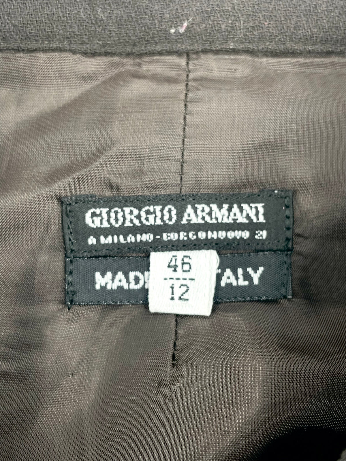 Vintage 80s Giorgio Armani Aubergine Wool 2pc Suit - AU10/12