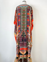 Camilla 'Dance of the Dao' Silk Long Kaftan - O/S