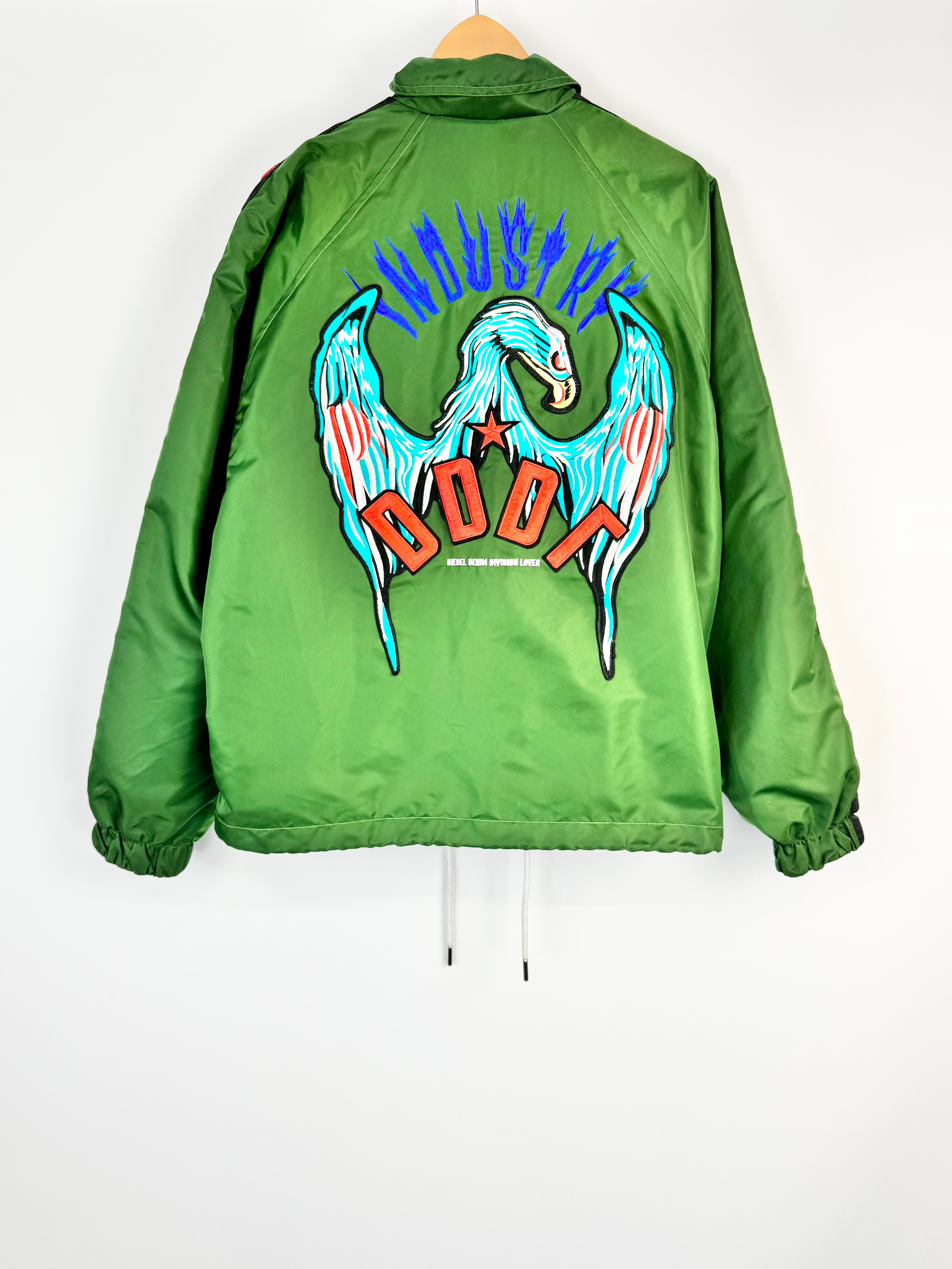 Diesel Green 'Akito' Embroidered Jacket - M