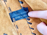 Stitch Raw Leather Stitched Cross Body Bag