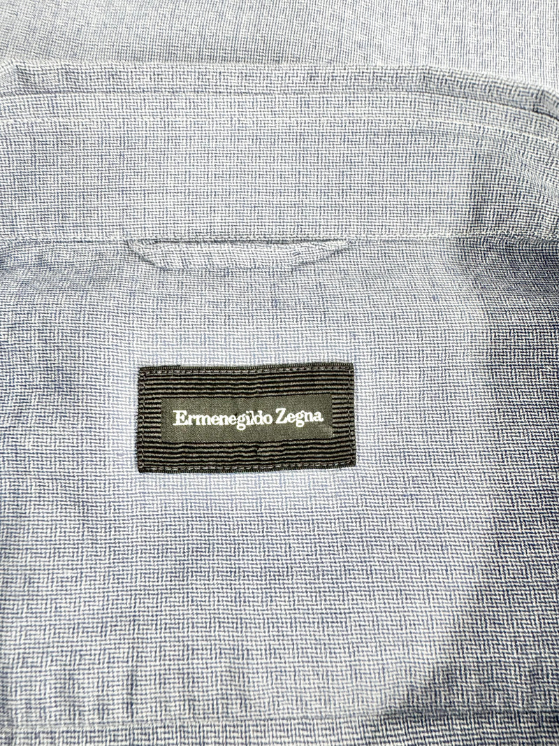 Ermenegildo Zegna Blue Short Sleeve Shirt - XXL