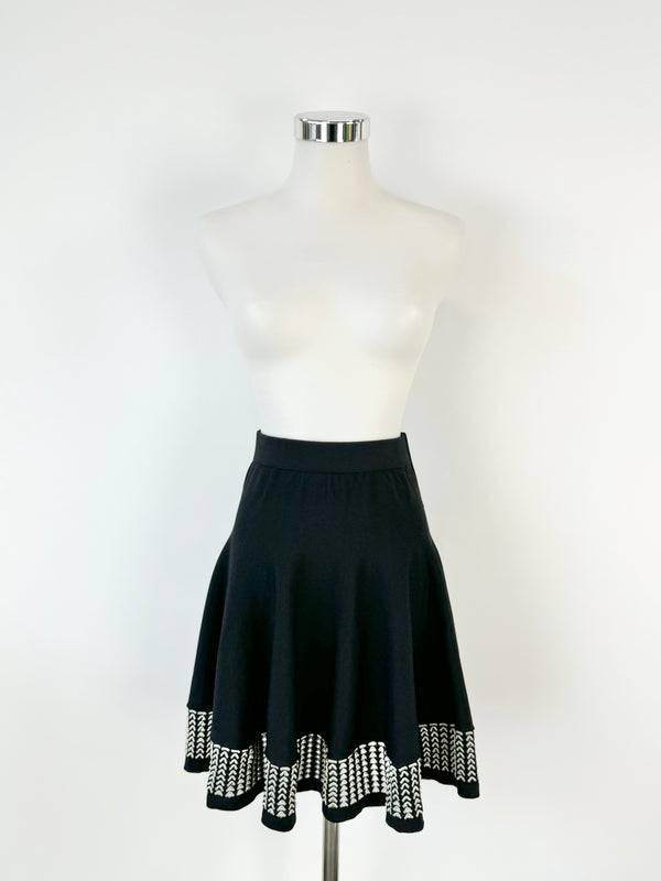 McQ Black Stretchy Skater Skirt - AU10