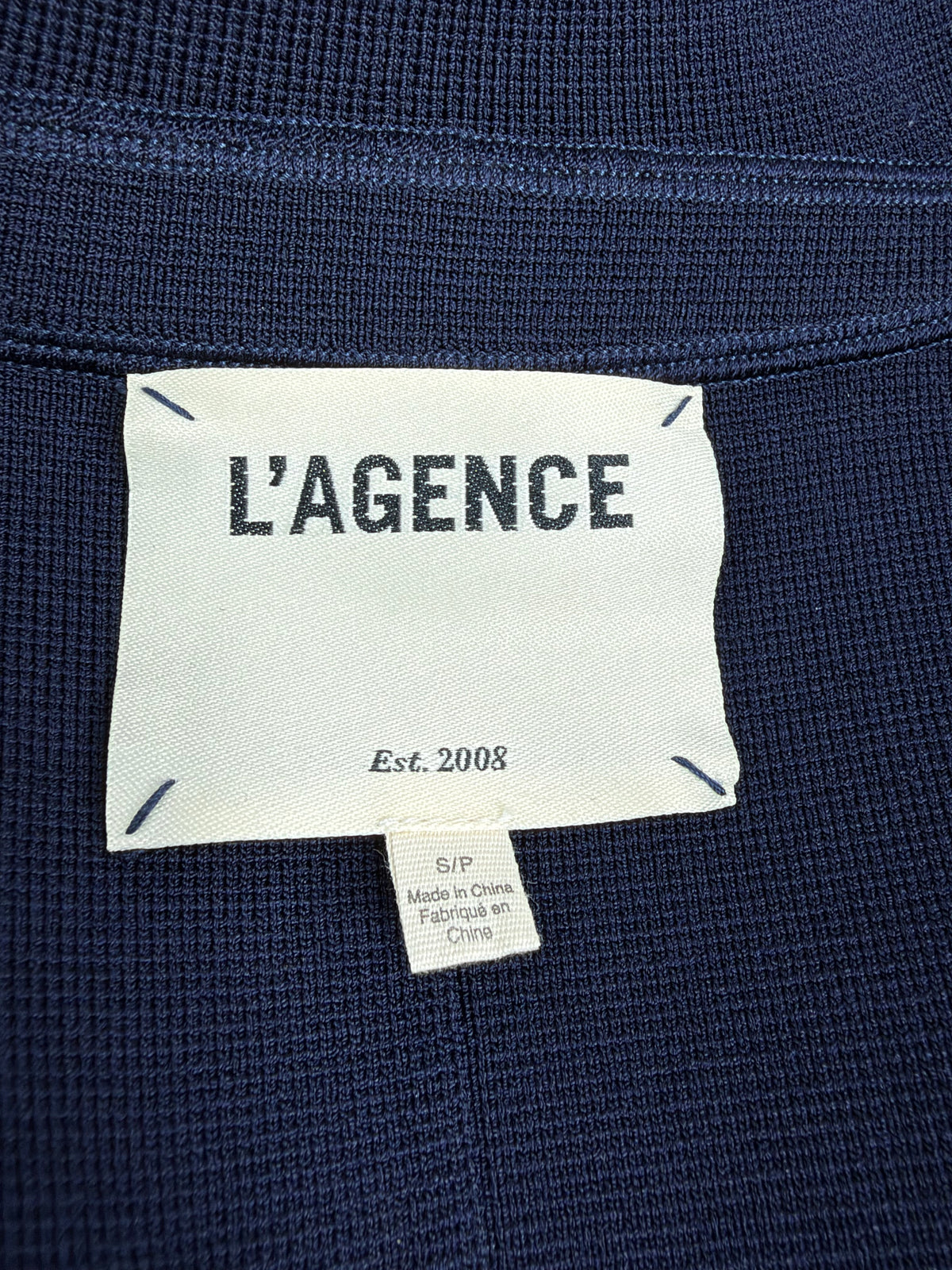 L'Agence Midnight Blue Knit Blazer - AU8/10