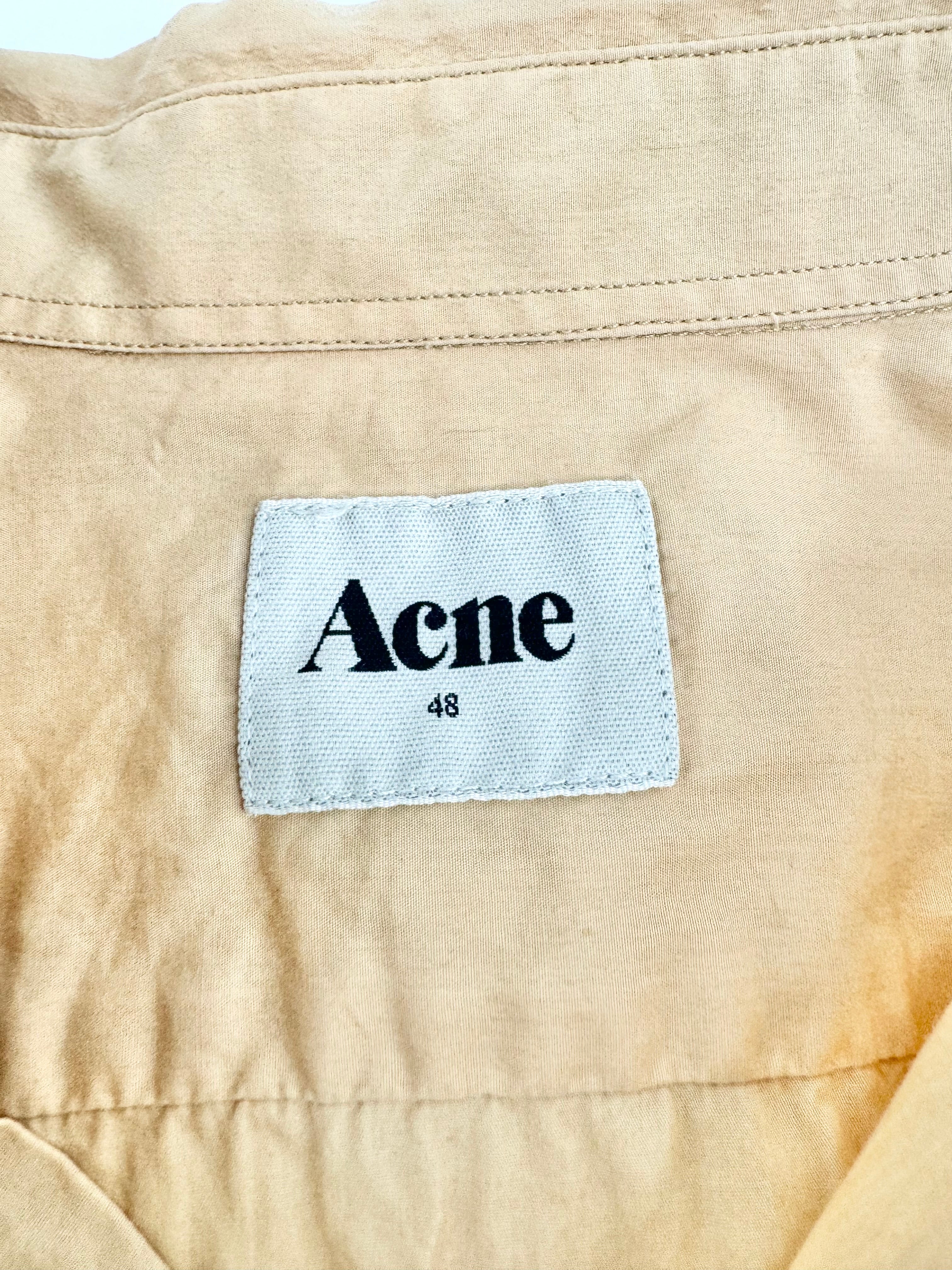 Acne Orange Sorbet Cotton Shirt - 48