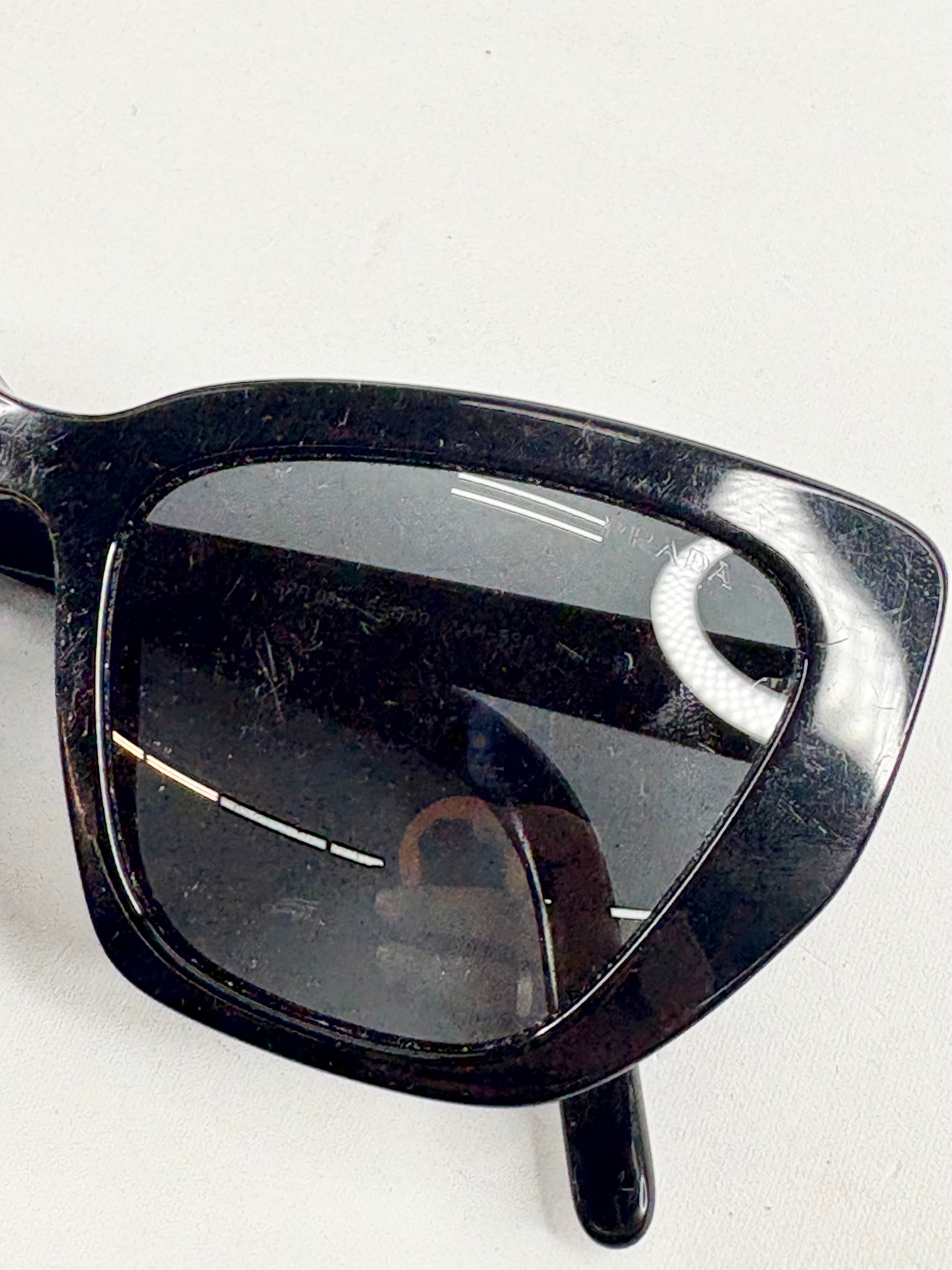 Prada Black SPR08V Cat-Eye Sunglasses