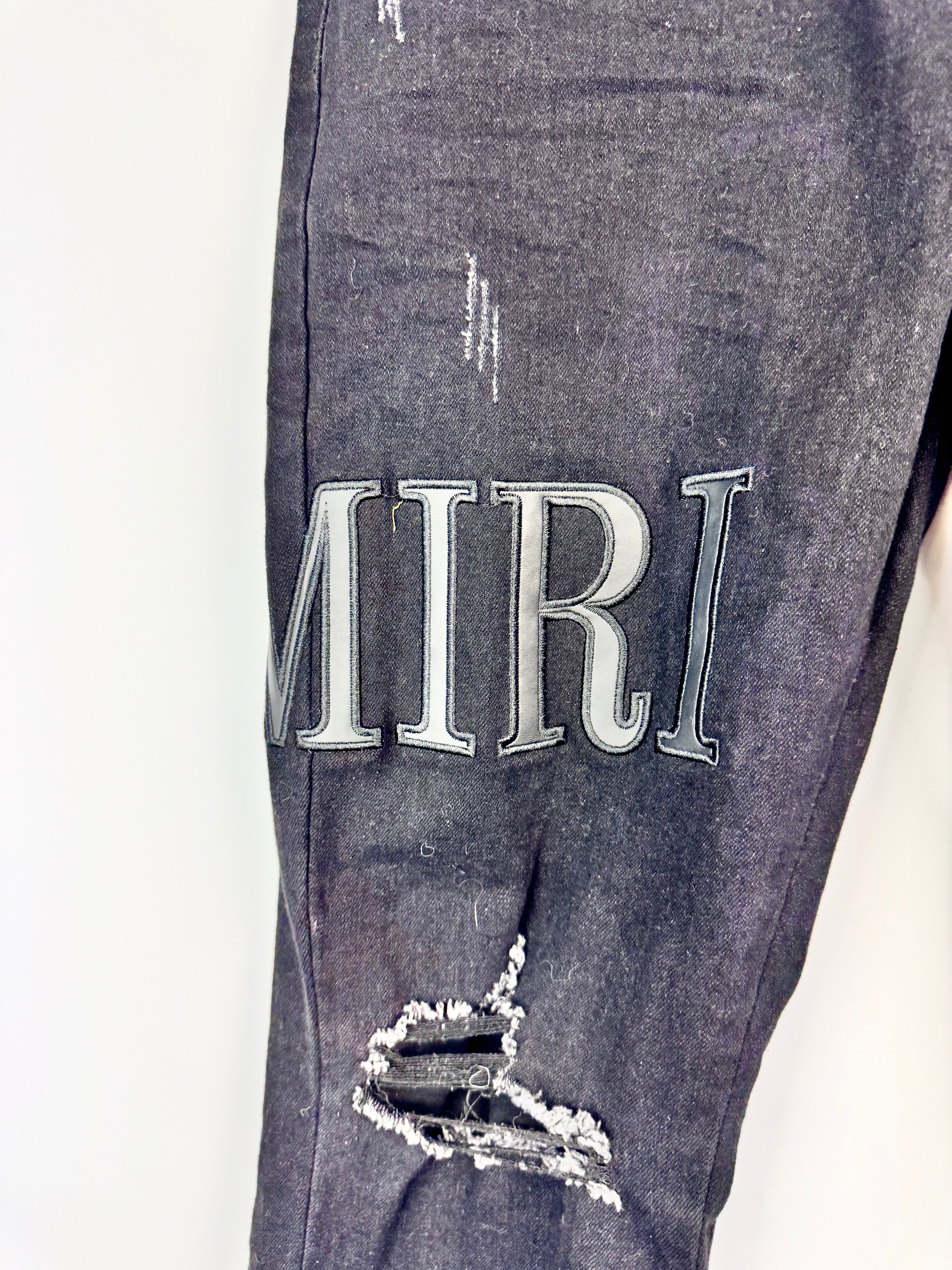 Amiri Black Ripped Skinny Jeans - 30