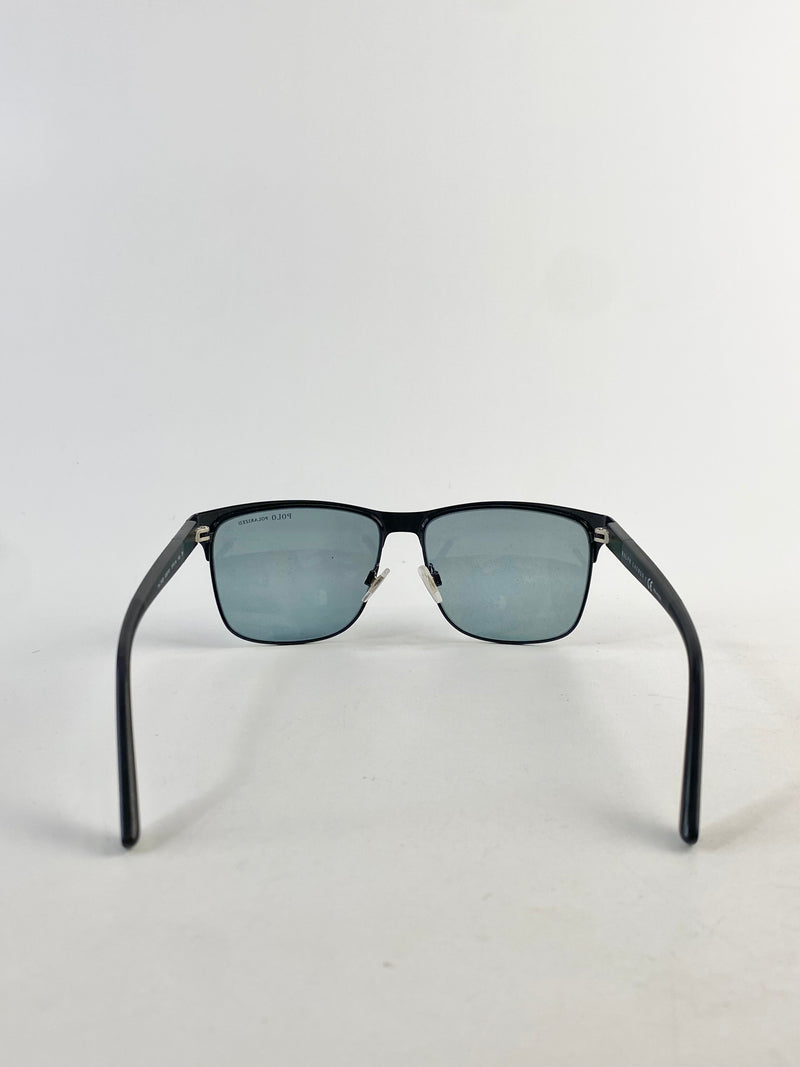 Polo Ralph Lauren Rectangular Matte Black Sunglasses