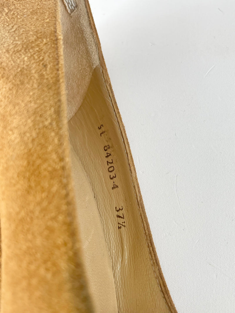 Stuart Weitzman Tan Suede Wedges - EU37.5