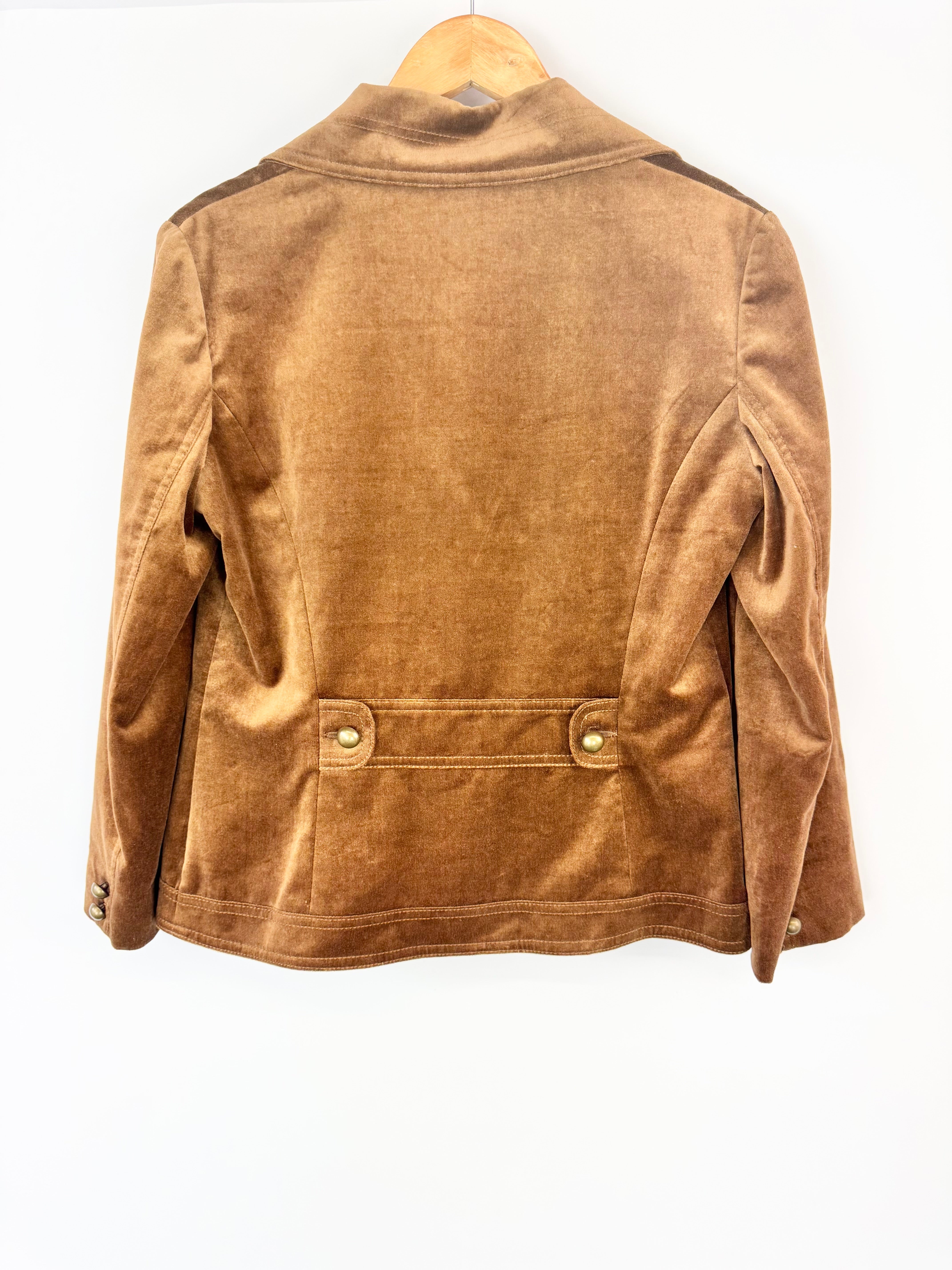 Vintage Michael Rene Cinnamon Velvet Blazer - AU10