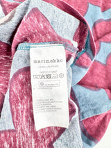 Marimekko 'Varpu Poppari' Blue & Red Shift Body Con Dress - AU10