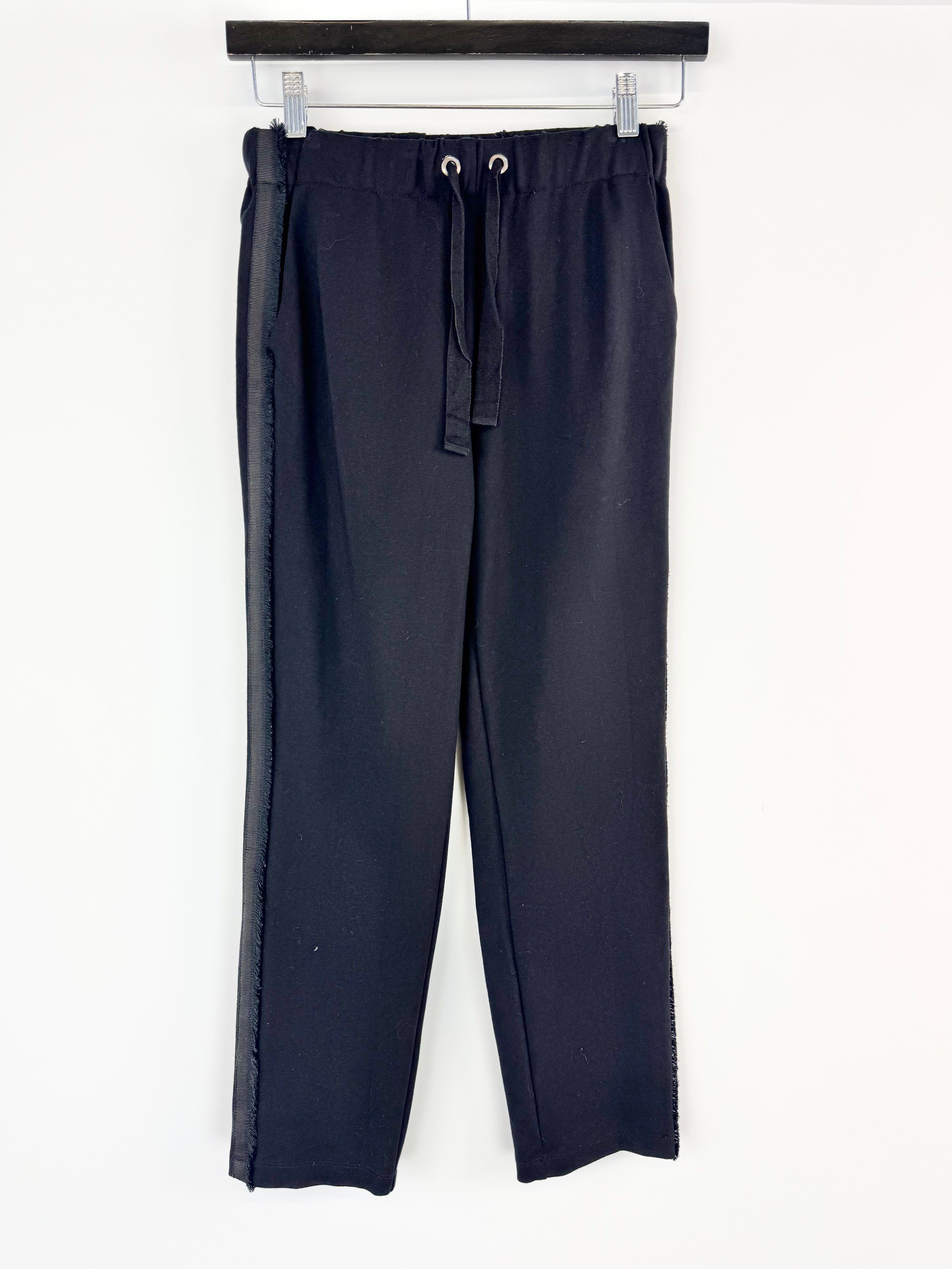 Vetements Black Raw Fringe Slacks - AU10