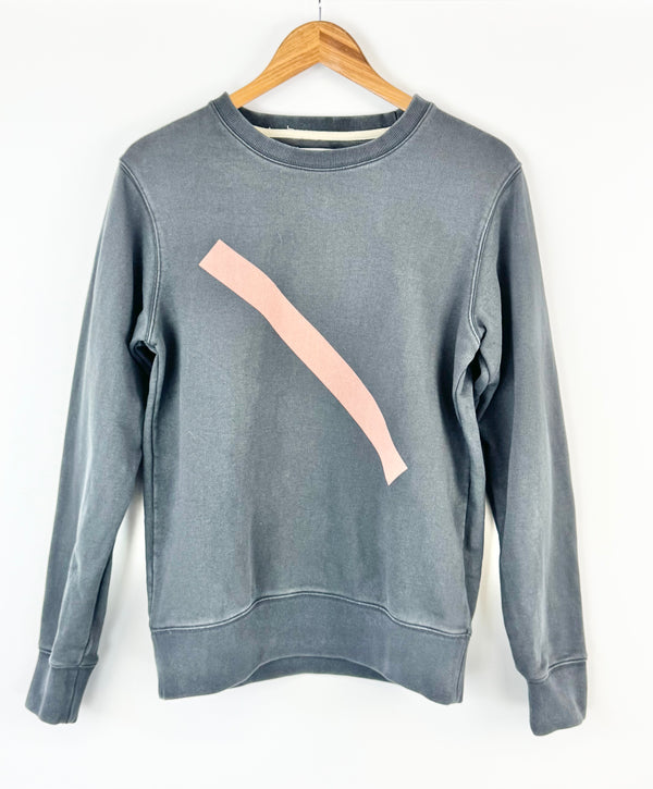 Saturday Night NYC Grey Washed Sweater - M/L