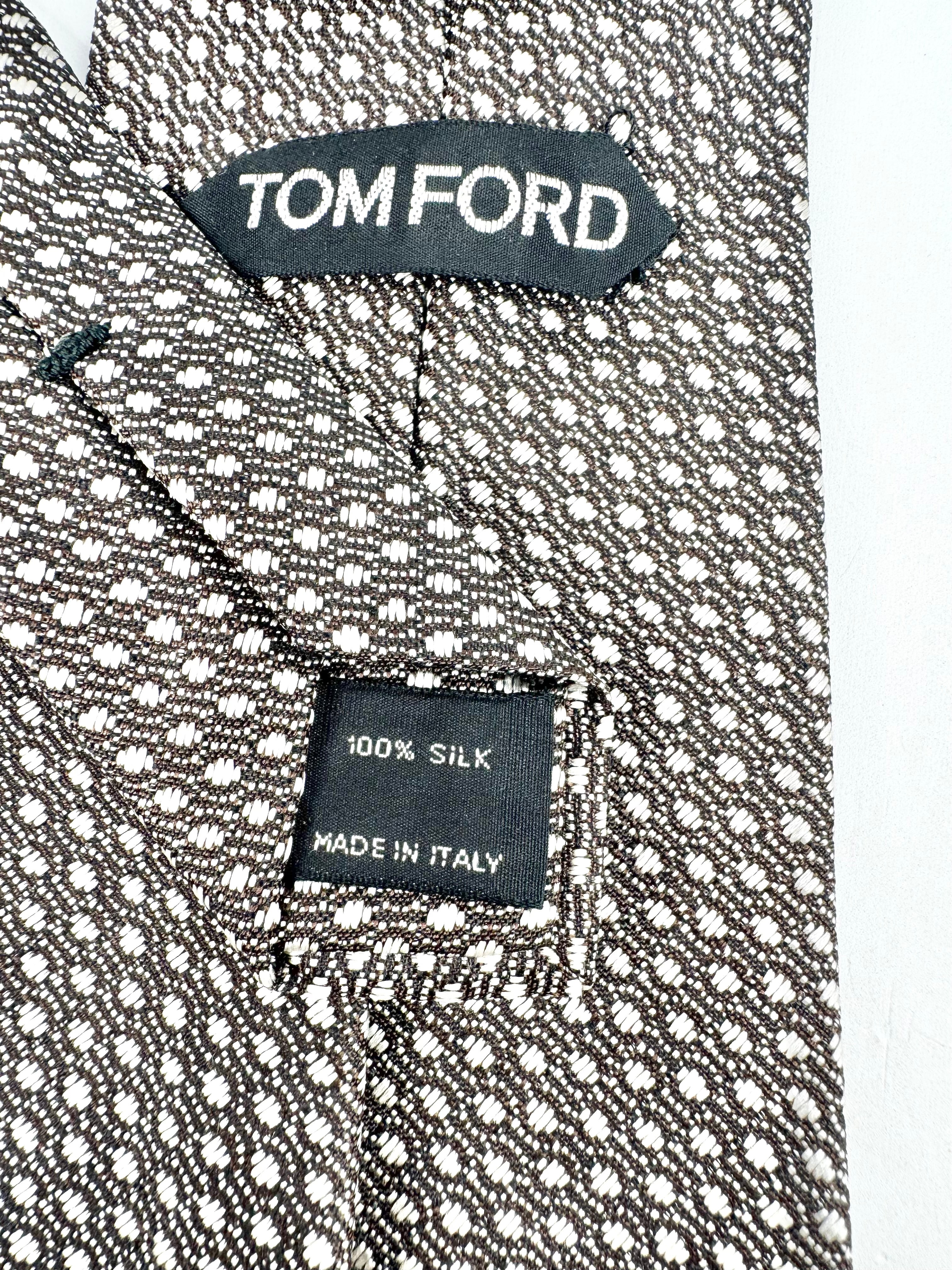Tom Ford Silvery Silk Tie