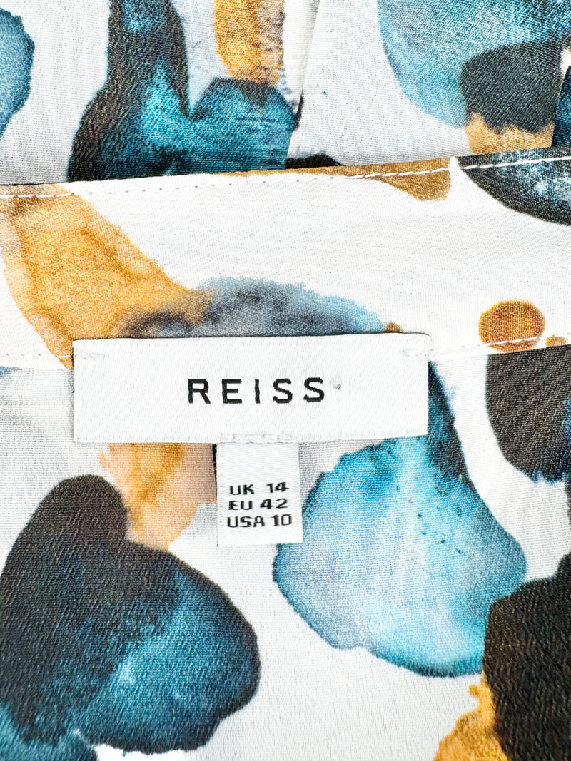 Riess White & Tan Patterned Shirt - AU14