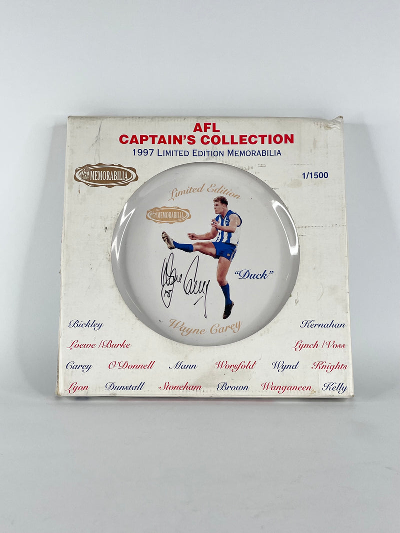 AFL Captain's Collection 1997 Wayne Carey Commemorative Plate