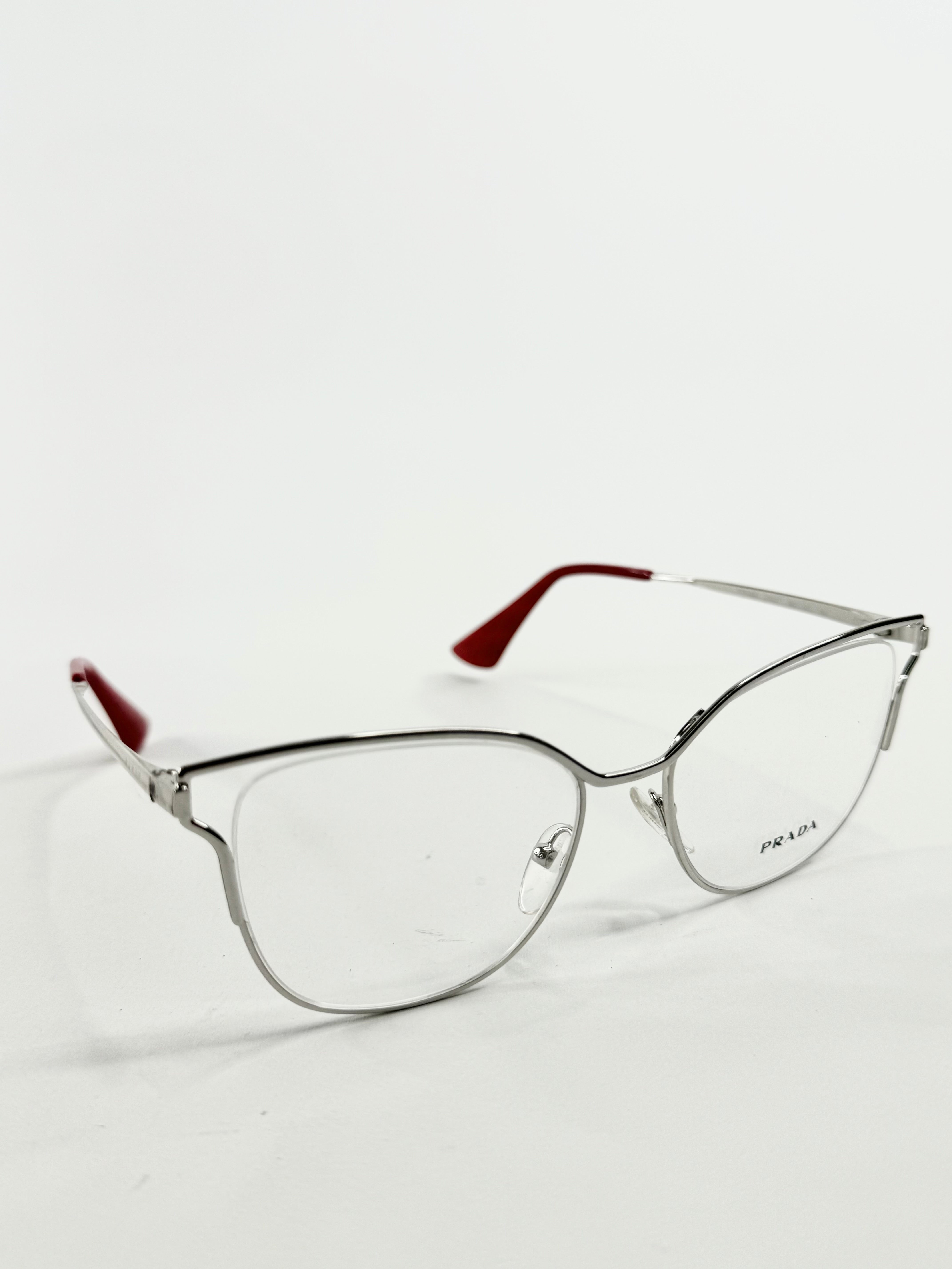Prada Red & Silver VPR 54U Frames