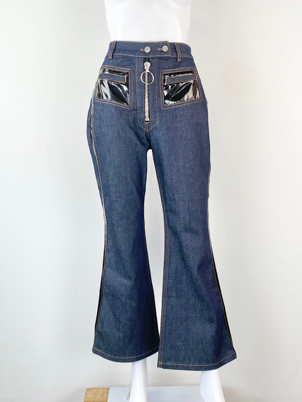 Ellery Pedestrian PVC Pocket Flares NWT - 30