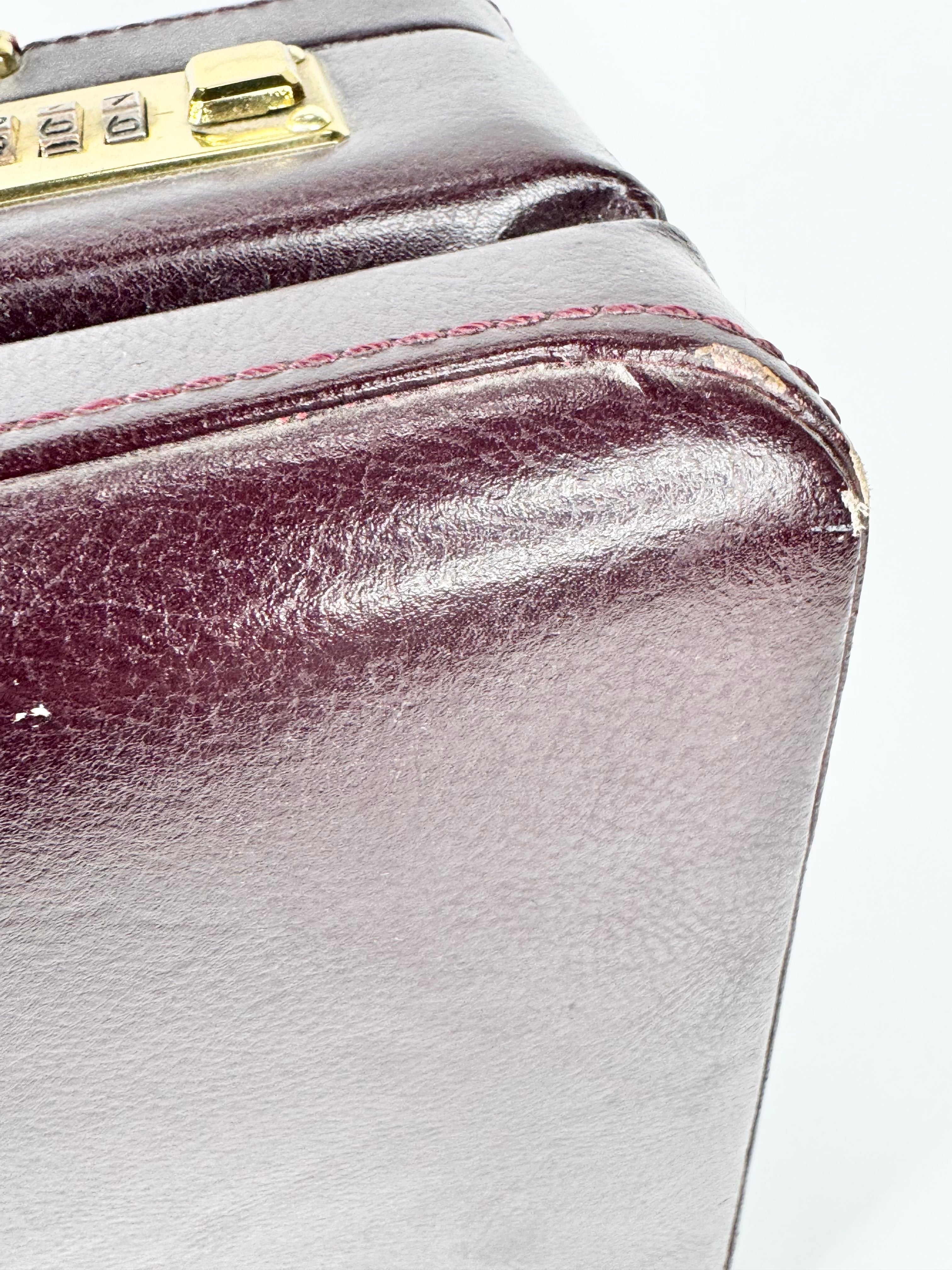 MFW Oxford Red Leather Briefcase