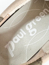 Paul Green Tan Suede & Animal-Print Sneakers - EU42