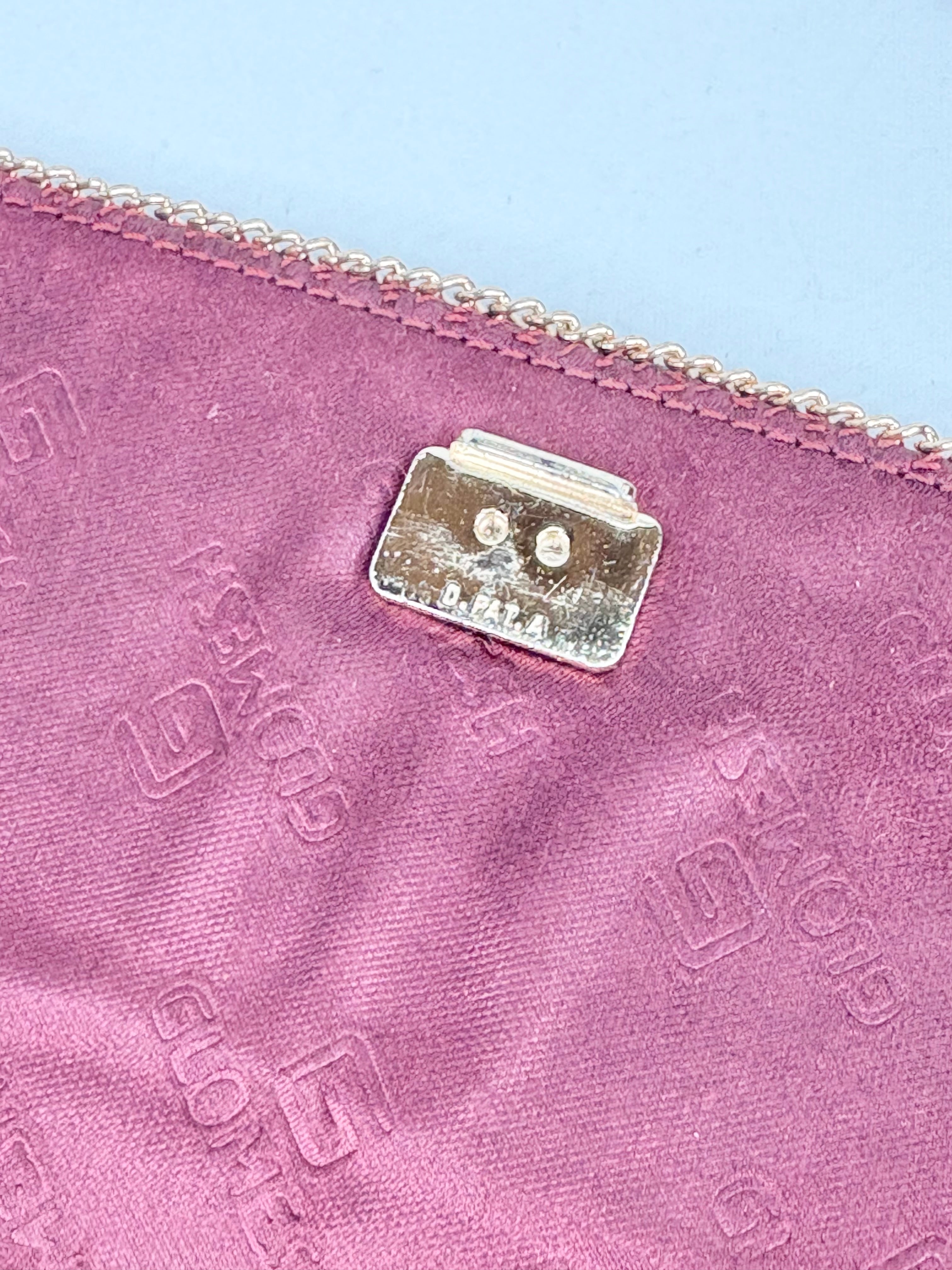 Vintage Glomesh Burgundy Envelope Shoulder Bag