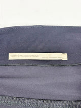 Marithé + François Girbaud Navy Blue Folded Pleat Maxi Skirt - AU14
